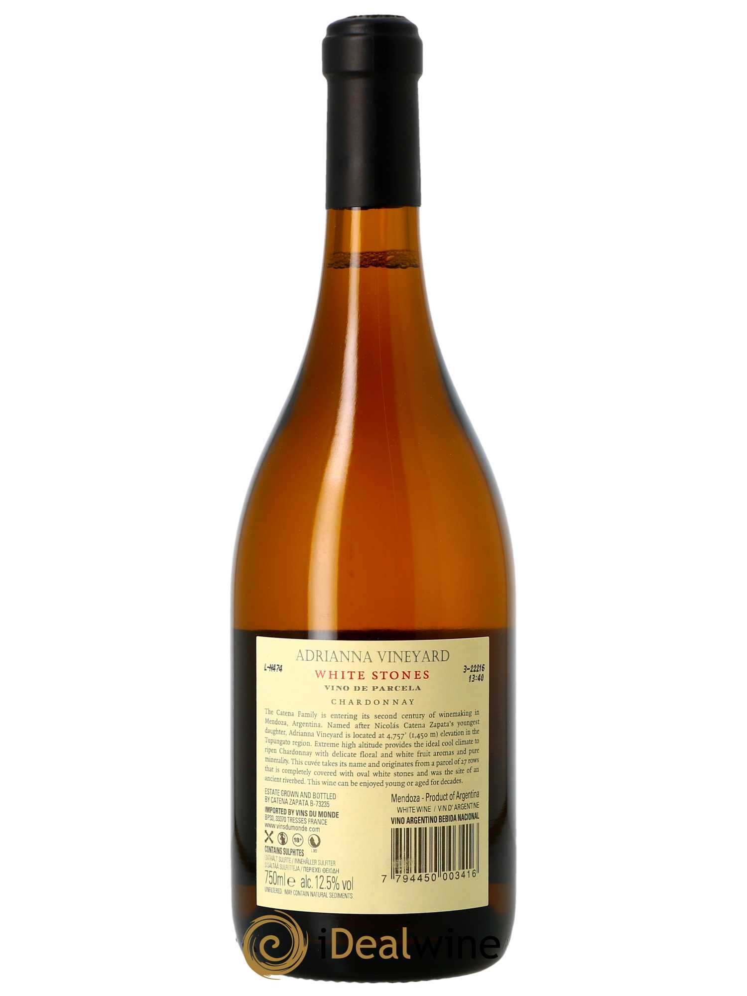 Mendoza Adrianna Vineyard White Stones Catena Zapata 2020 - Lot of 1 bottle - 2