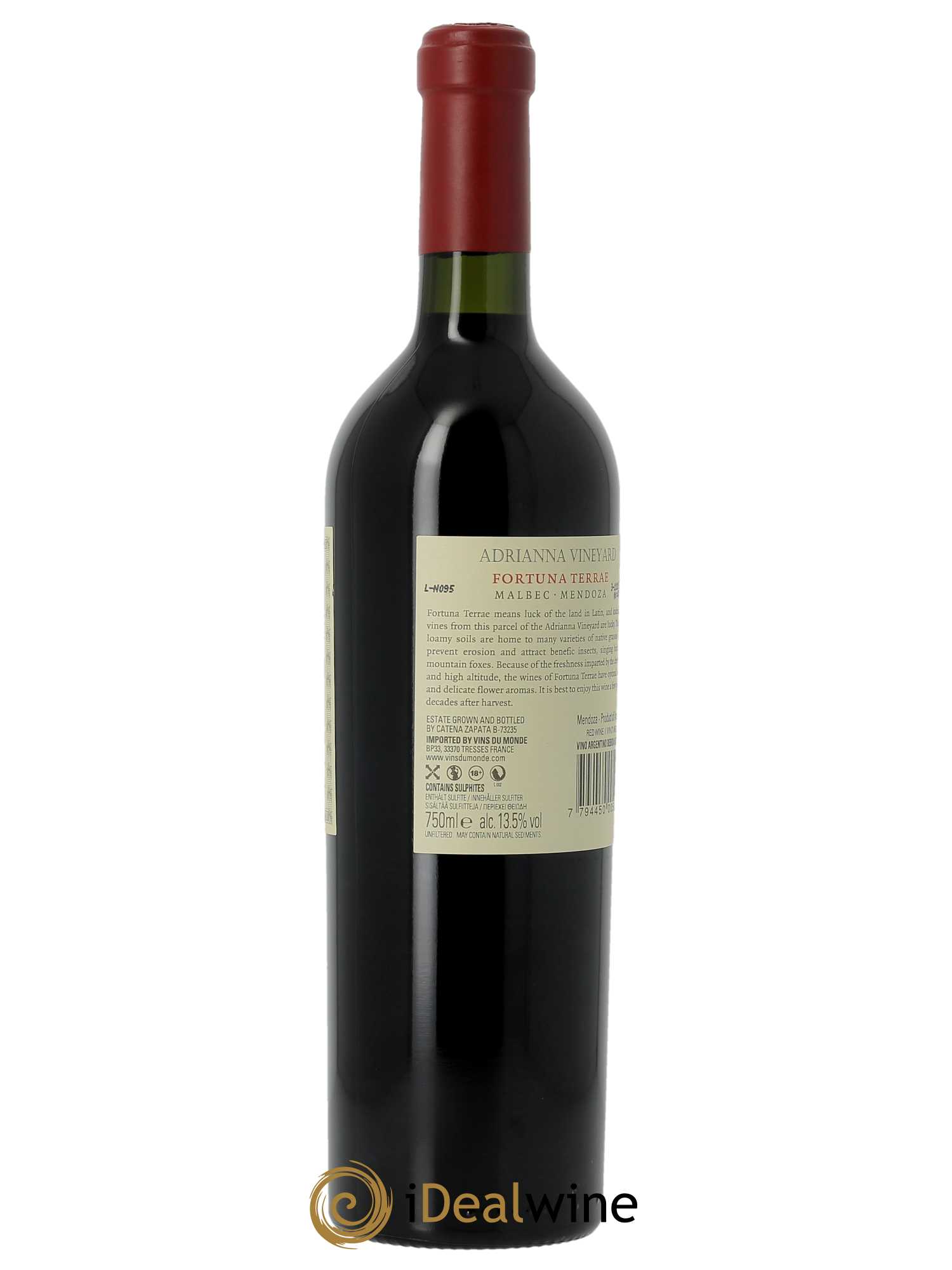Mendoza Adrianna Vineyard Fortuna Terrae Catena Zapata 2019 - Lot of 1 bottle - 3