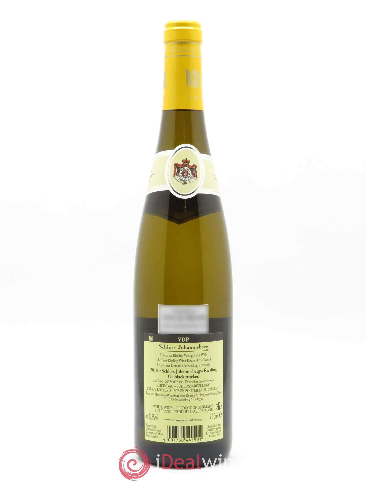 Rheingau Schloss Johannisberg Riesling Trocken Gelblack 2018 - Posten von 1 Flasche - 1