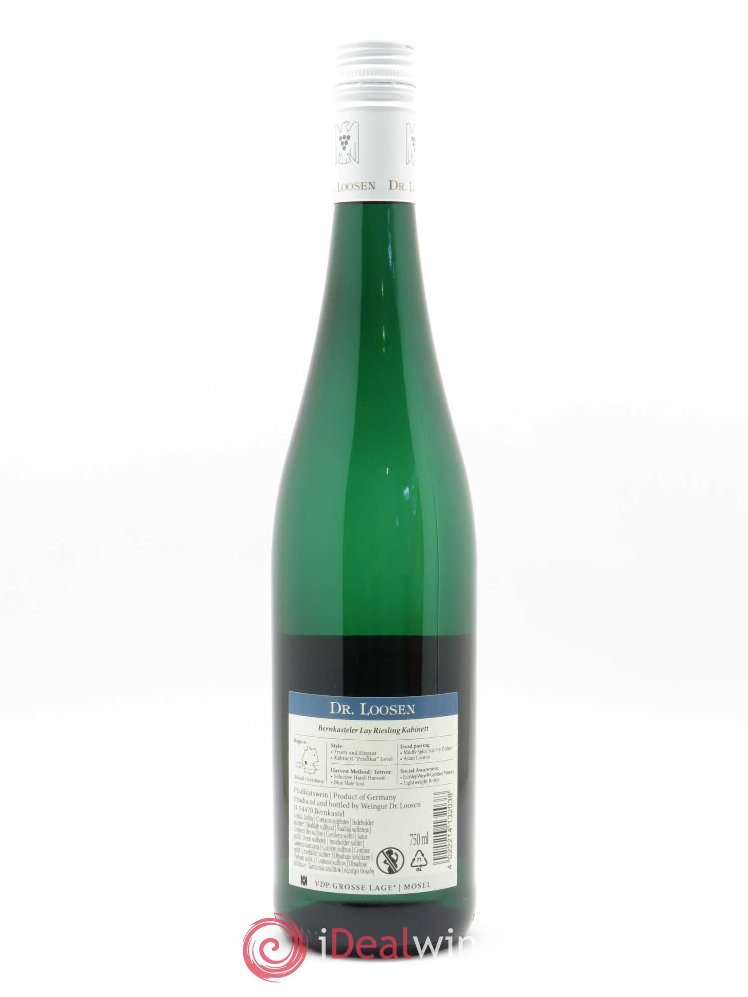 Riesling Dr. Loosen Bernkasteler Lay Kabinett 2018 - Lot de 1 bouteille - 1