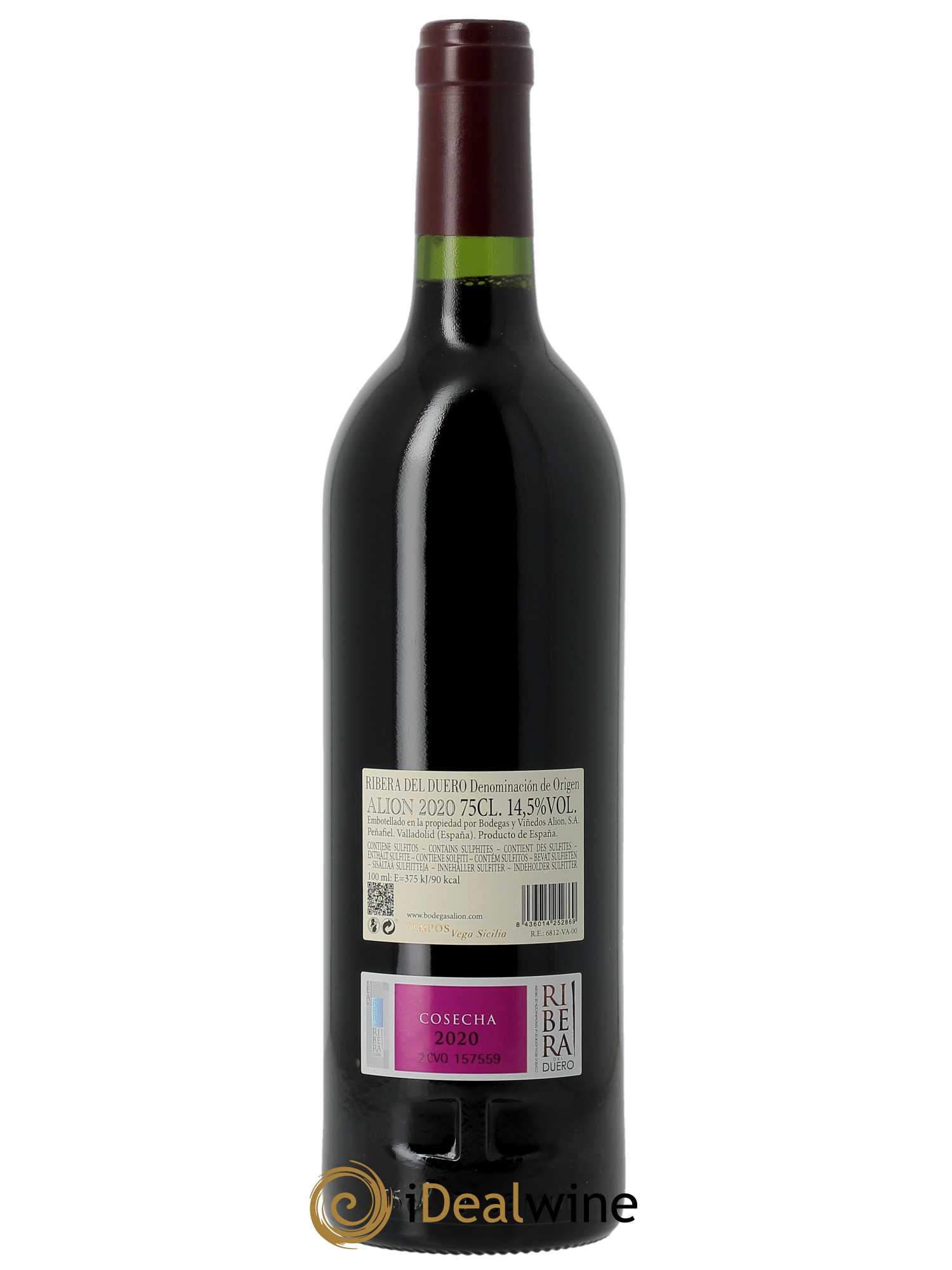 Ribera Del Duero DO Vega Sicilia Alion Famille Alvarez 2020 - Lot of 1 bottle - 1