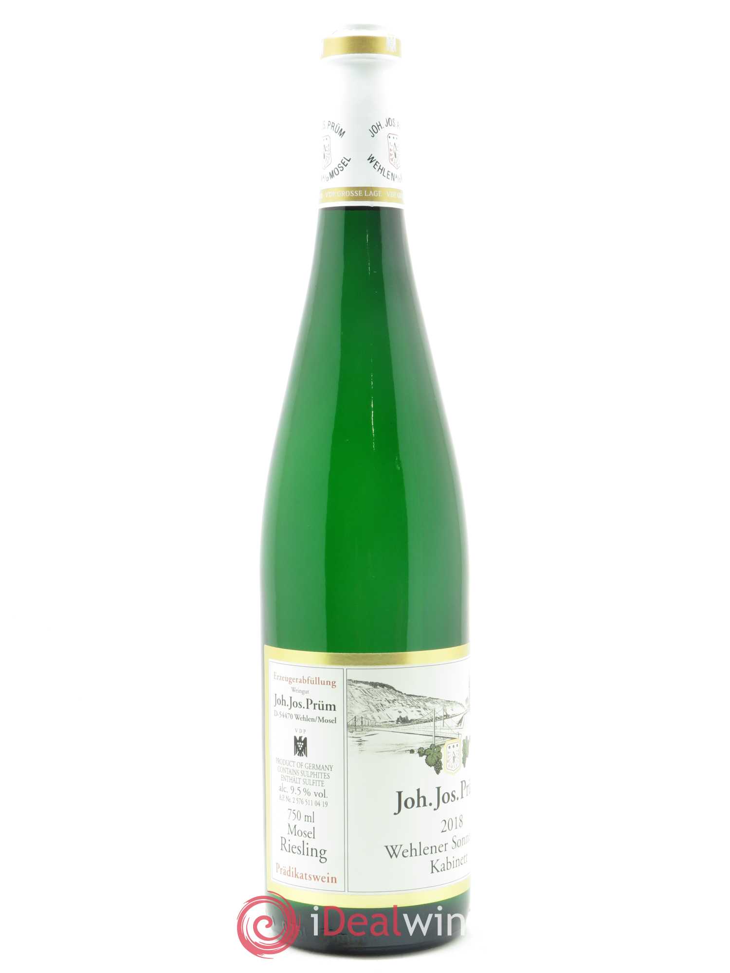 Riesling Joh. Jos. Prum Wehlener Sonnenuhr Kabinett 2018 - Posten von 1 Flasche - 1