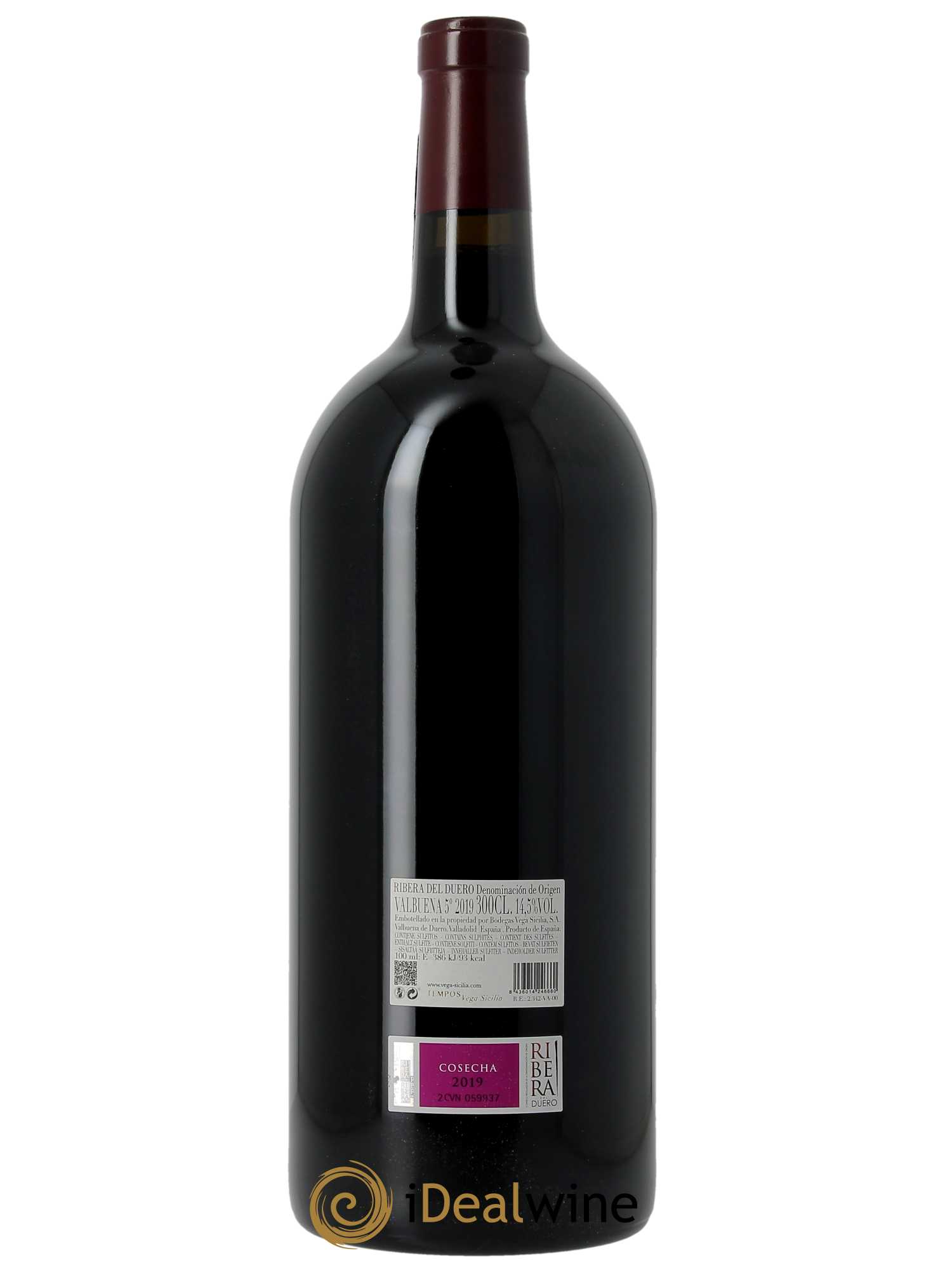 Ribera Del Duero DO Vega Sicilia Valbuena 5 ano Famille Alvarez 2019 - Lotto di 1 jéroboam - 2