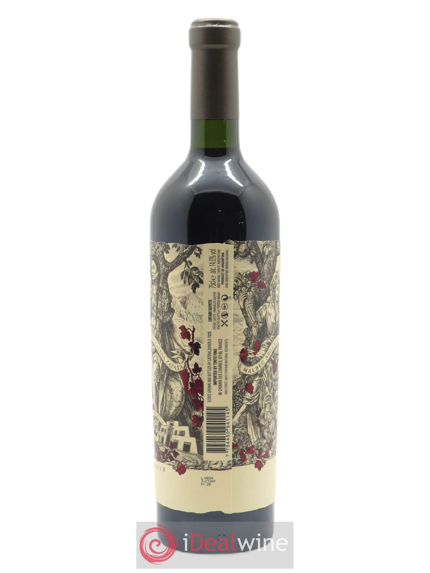 Mendoza Catena Zapata Malbec Argentino 2018 - Lot of 1 bottle - 1