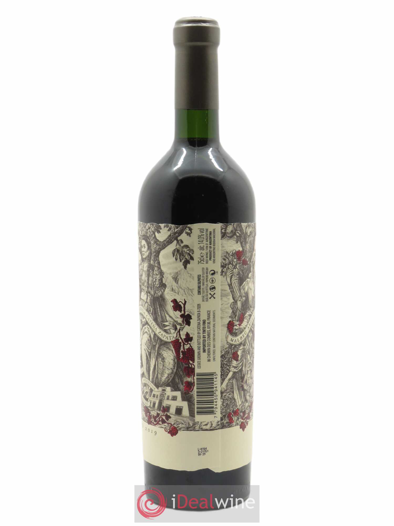 Mendoza Catena Zapata Malbec Argentino 2019 - Lot of 1 bottle - 1