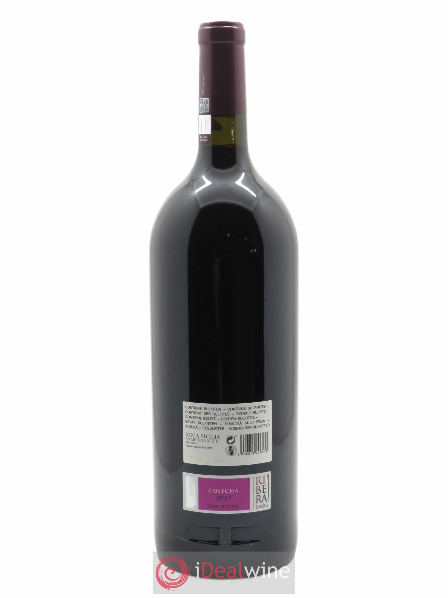Ribera Del Duero DO Vega Sicilia Valbuena 5 ano Famille Alvarez 2017 - Lot de 1 magnum - 2