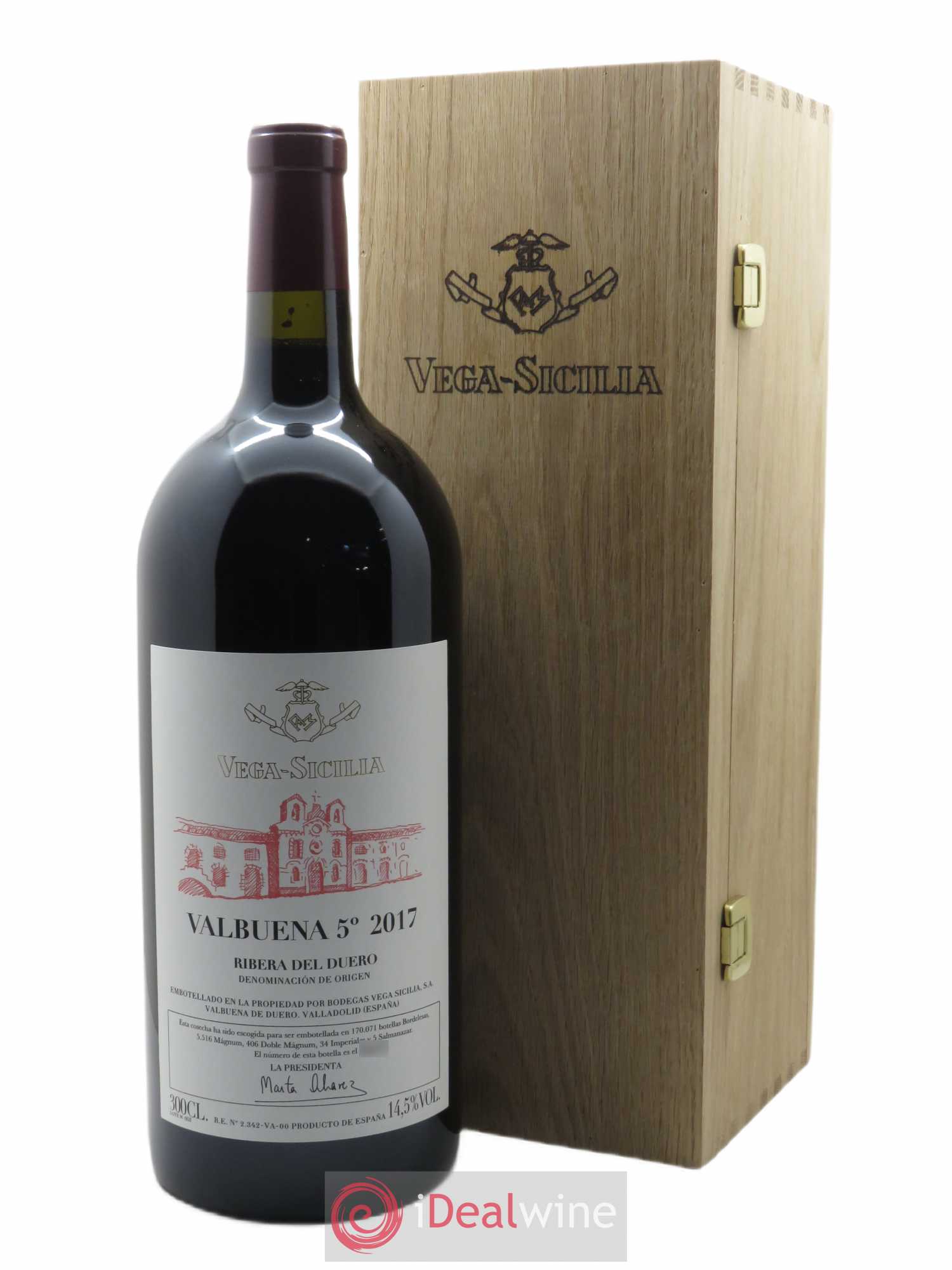 Ribera Del Duero DO Vega Sicilia Valbuena 5 ano Famille Alvarez 2017 - Lot de 1 double magnum - 0