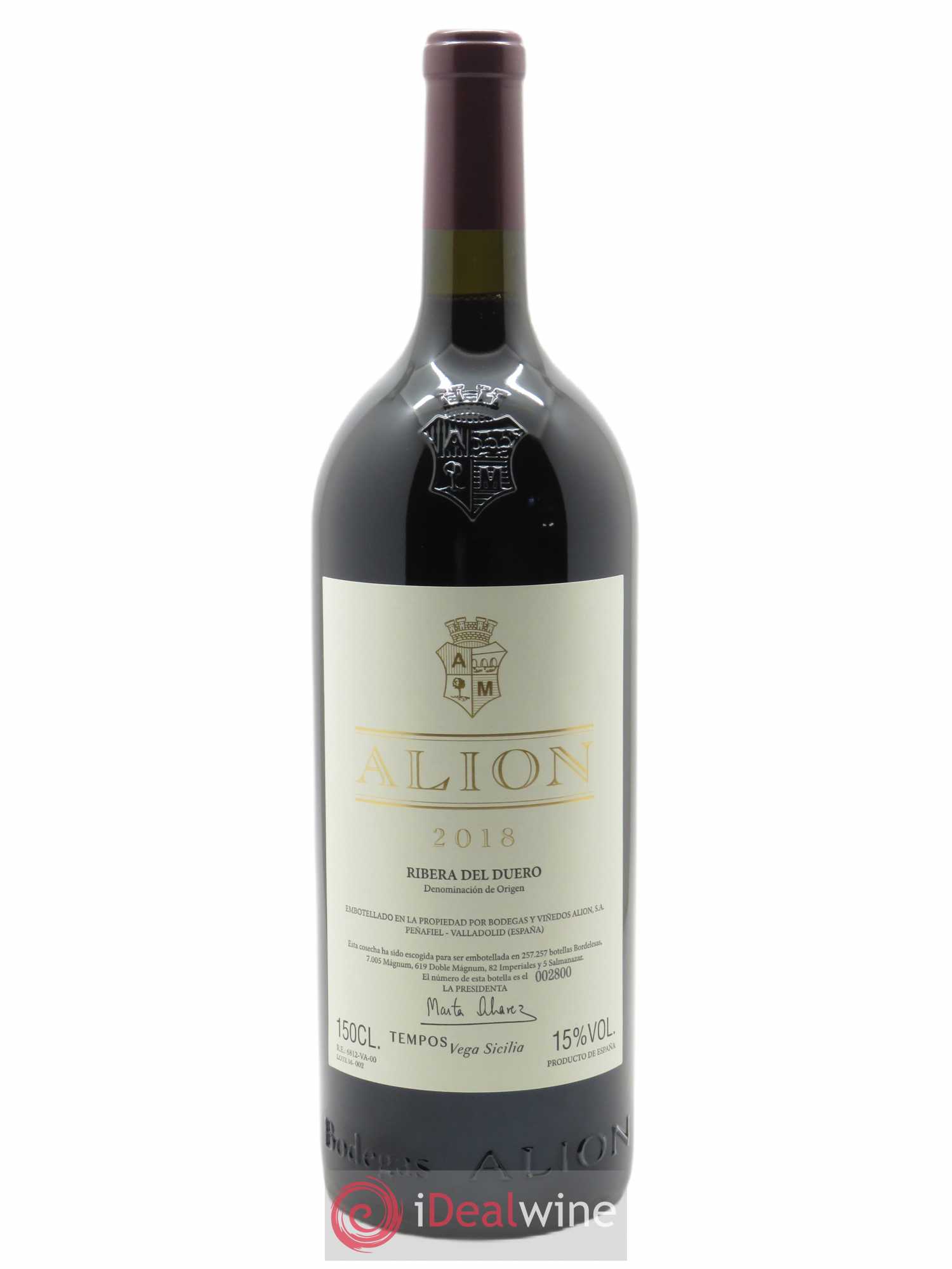 Ribera Del Duero DO Vega Sicilia Alion Famille Alvarez 2018 - Lot de 1 magnum - 1