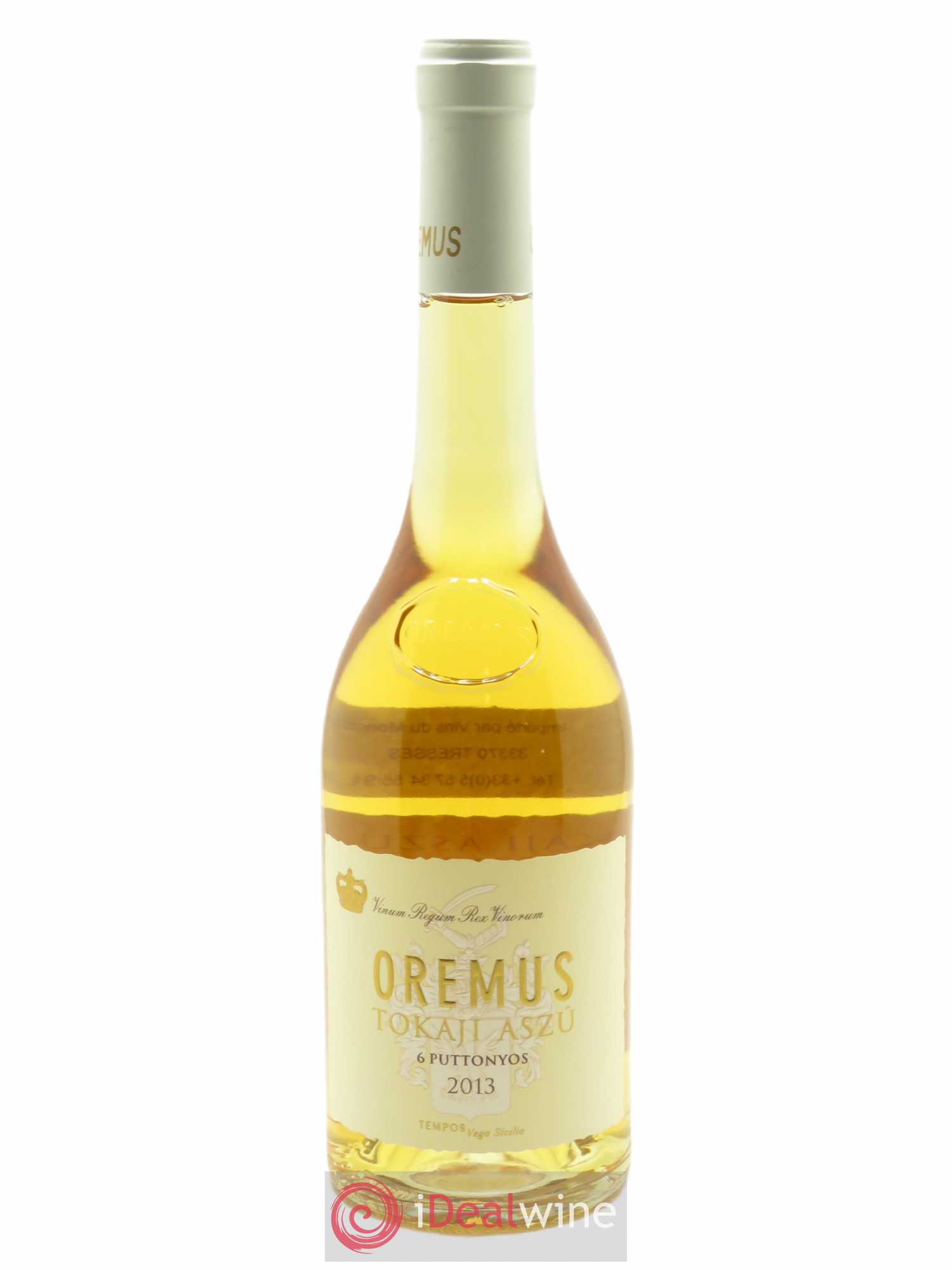 Tokaji Aszu 6 Puttonyos Oremus by Vega Sicilia (50 cl) 2013 - Lot de 1 bouteille - 0
