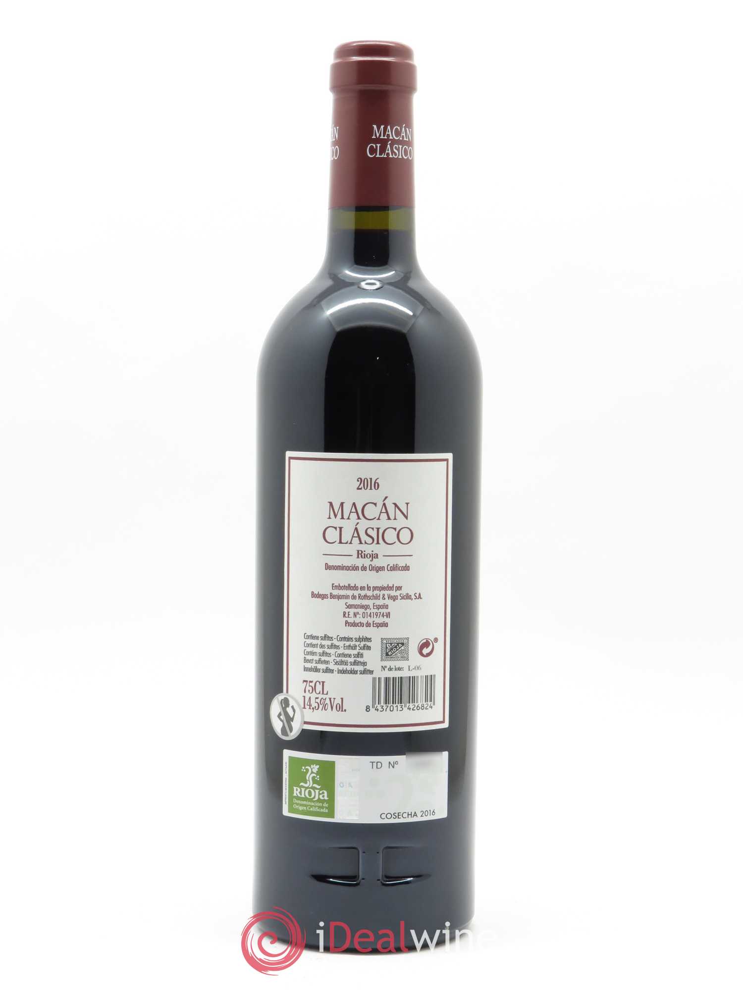 Rioja DOCa Macan Classico Benjamin de Rothschild & Vega Sicilia S.A 2016 - Posten von 1 Flasche - 1