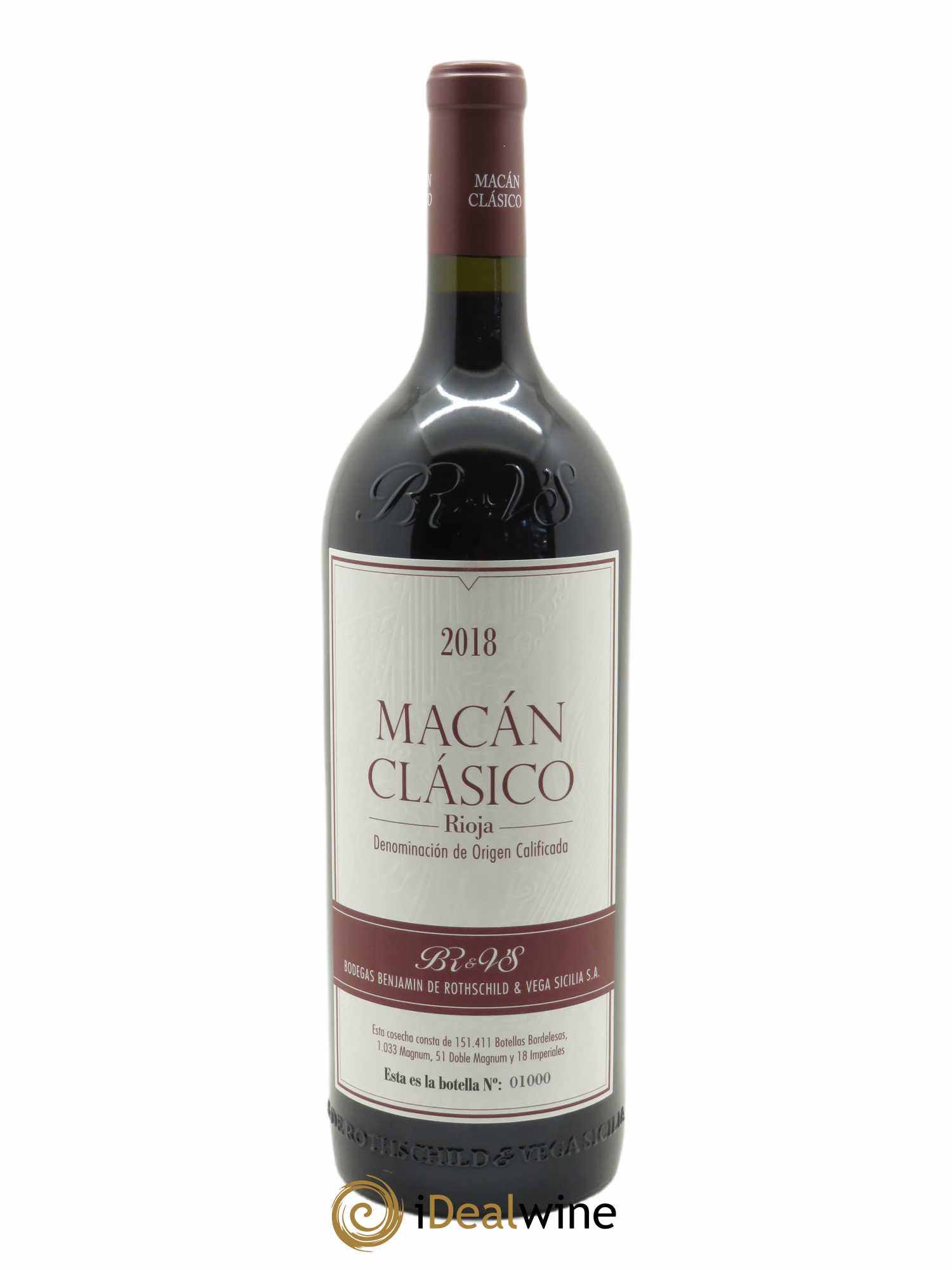 Rioja DOCa Macan Classico Benjamin de Rothschild & Vega Sicilia S.A 2018 - Lot de 1 magnum - 1