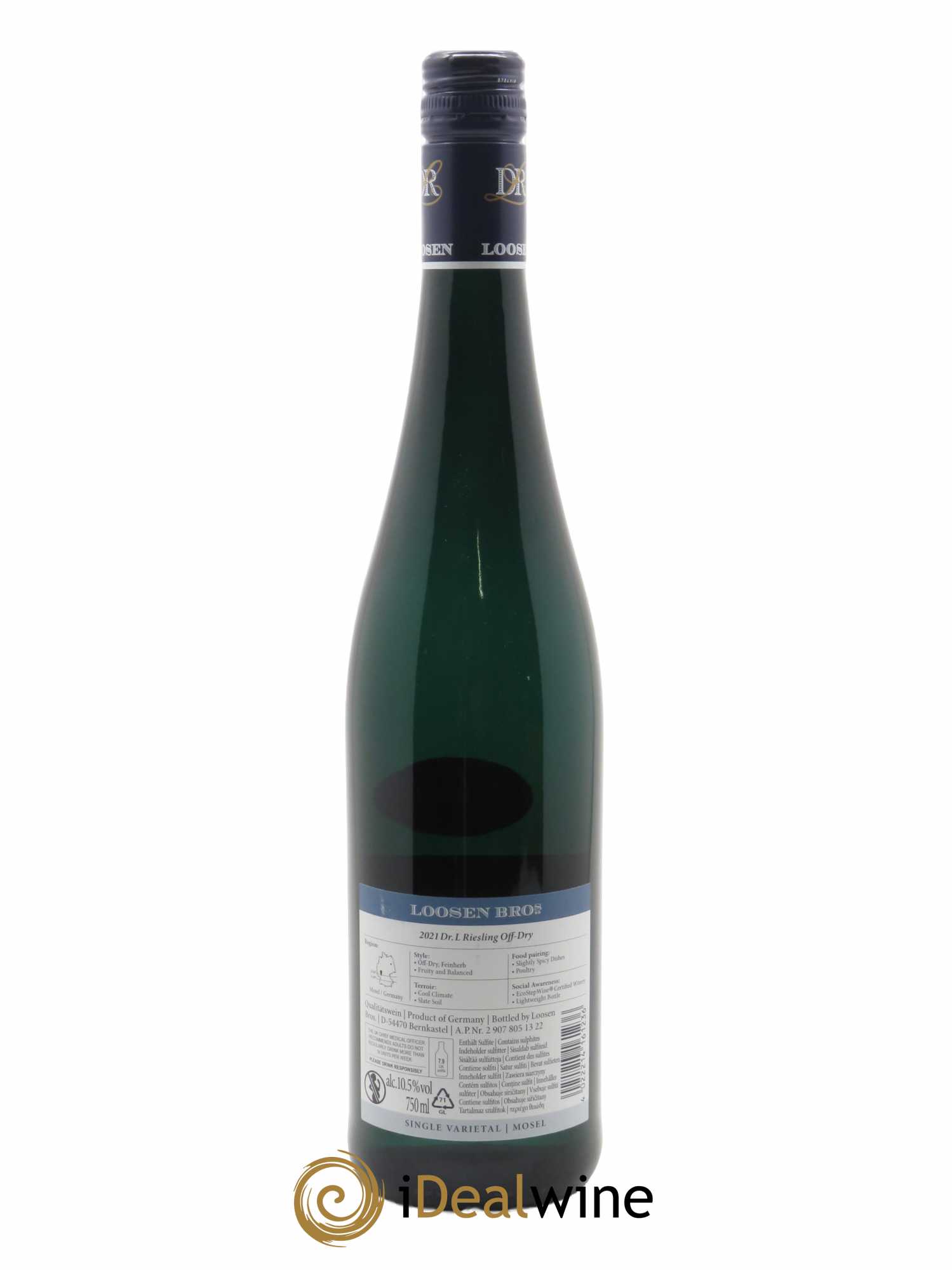 Riesling Dr. Loosen Qualitatswein Feinherb 2021 - Posten von 1 Flasche - 1