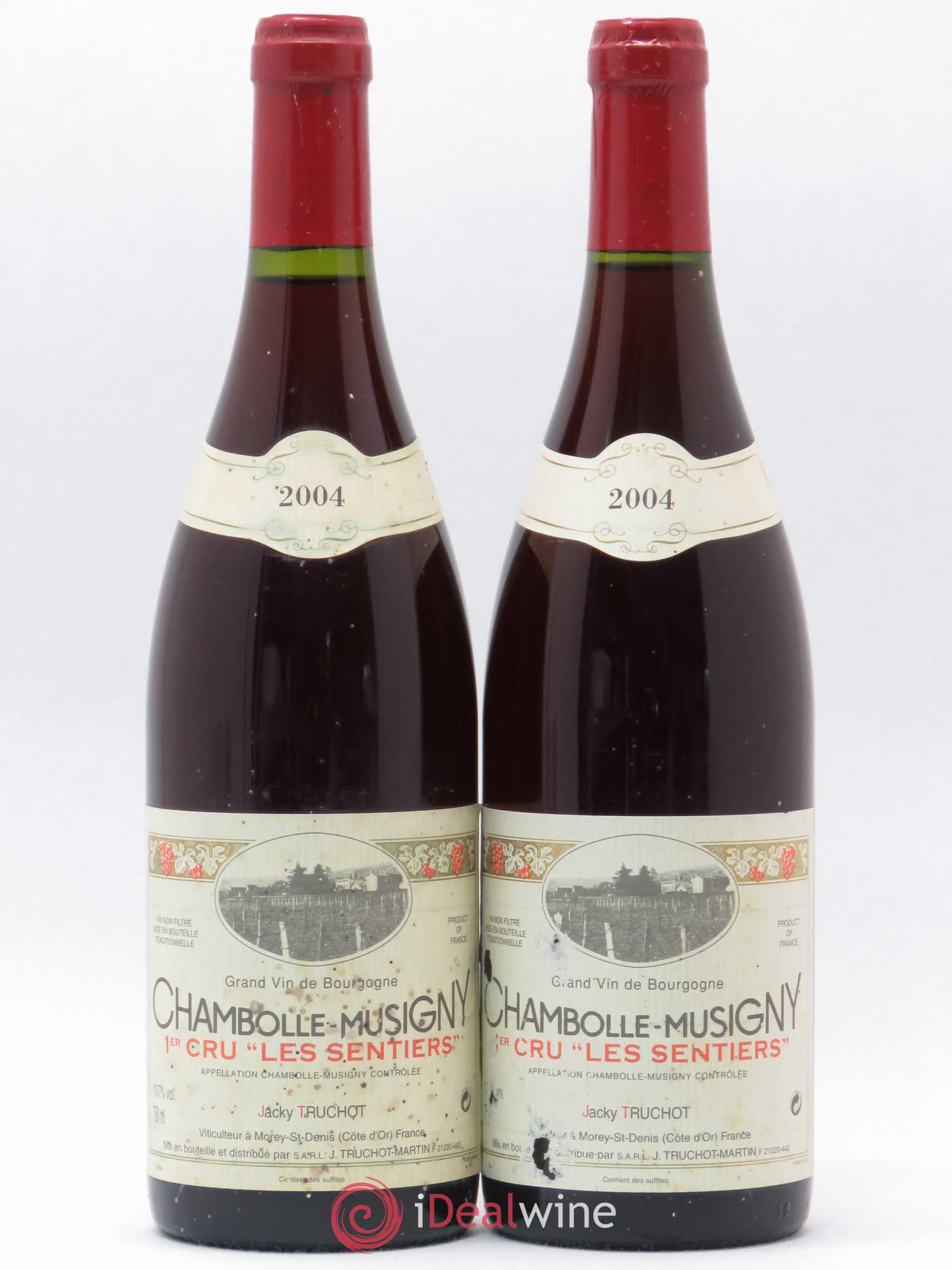 Chambolle-Musigny 1er Cru Les Sentiers Jacky Truchot 2004 - Lot de 2 bouteilles - 0