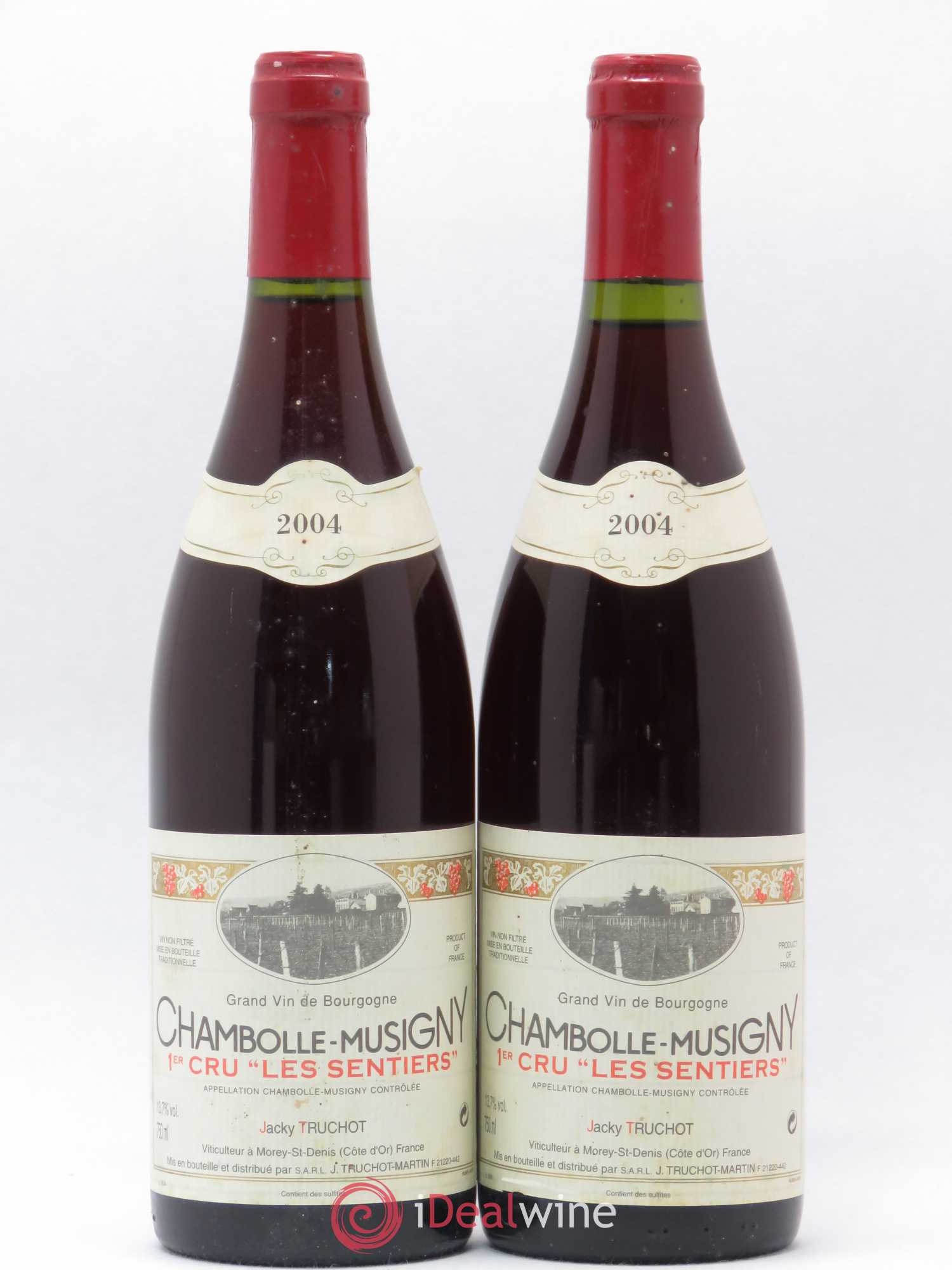 Chambolle-Musigny 1er Cru Les Sentiers Jacky Truchot 2004 - Lot de 2 bouteilles - 0