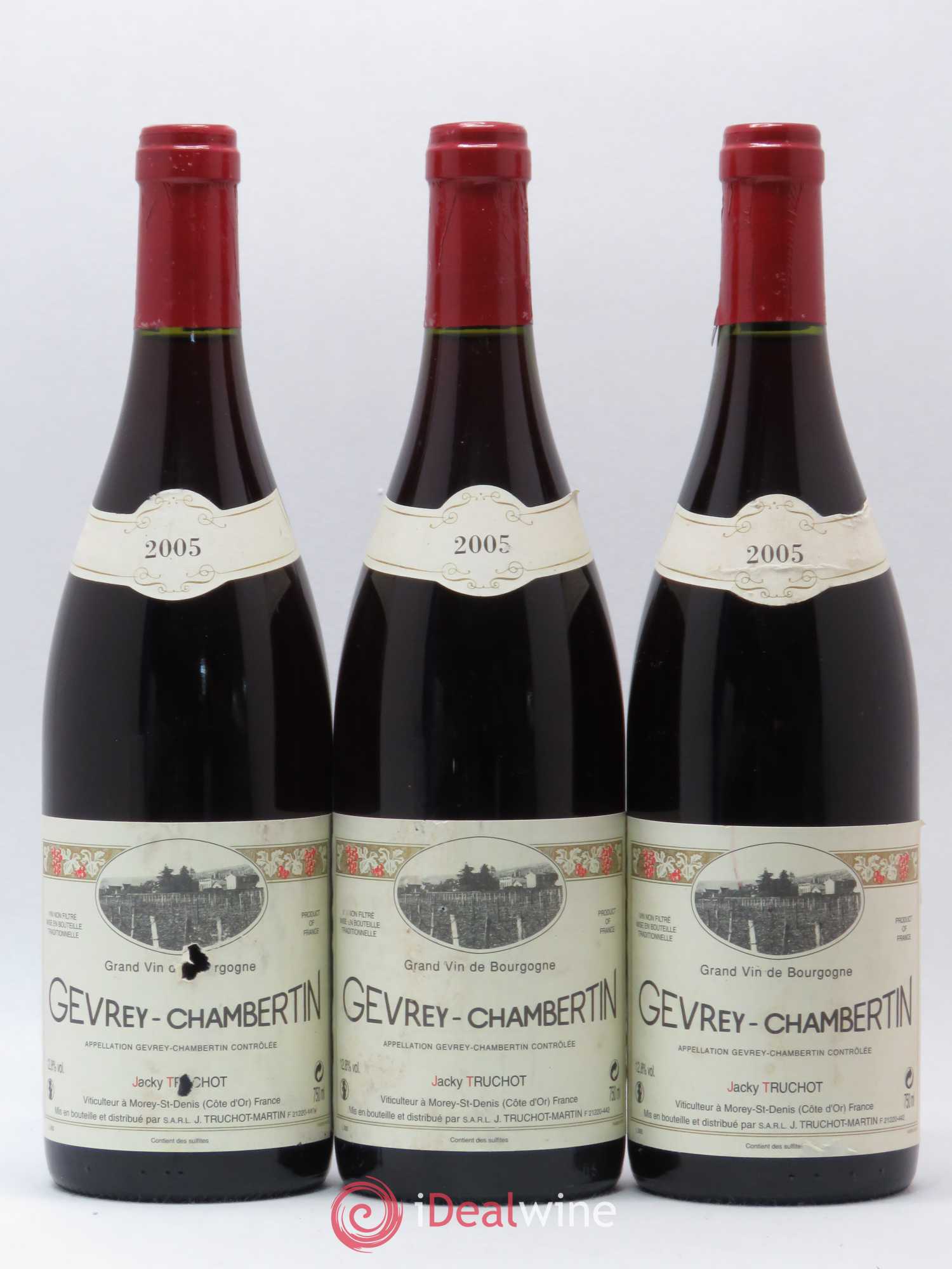 Gevrey-Chambertin Jacky Truchot 2005 - Lot de 3 bouteilles - 0