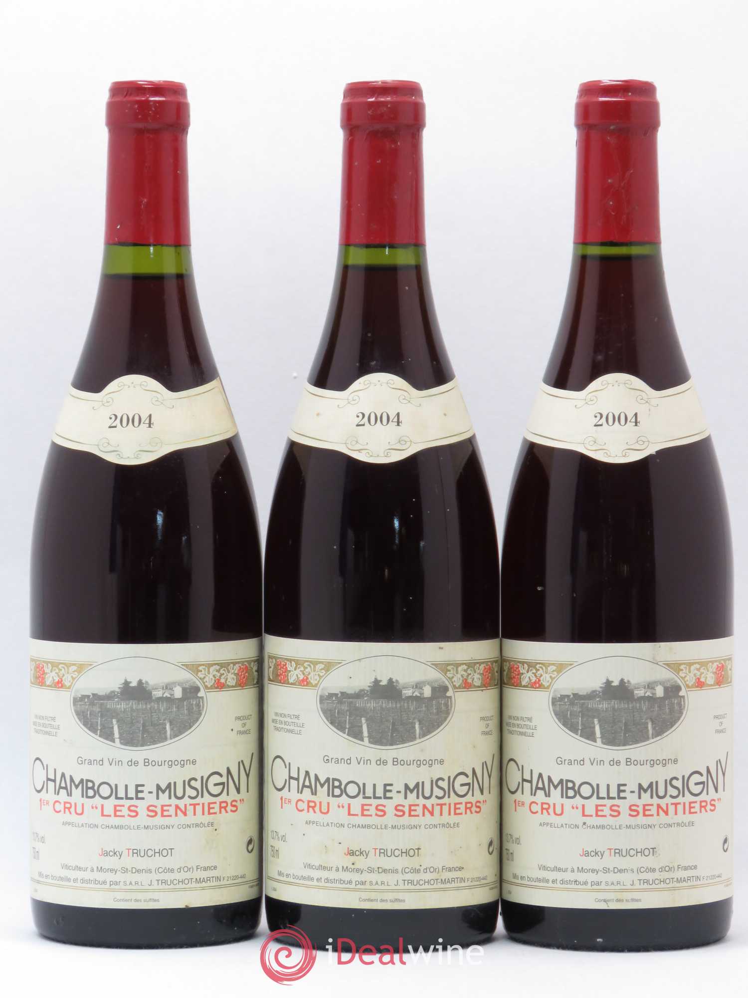 Chambolle-Musigny 1er Cru Les Sentiers Jacky Truchot 2004 - Lot de 3 bouteilles - 0