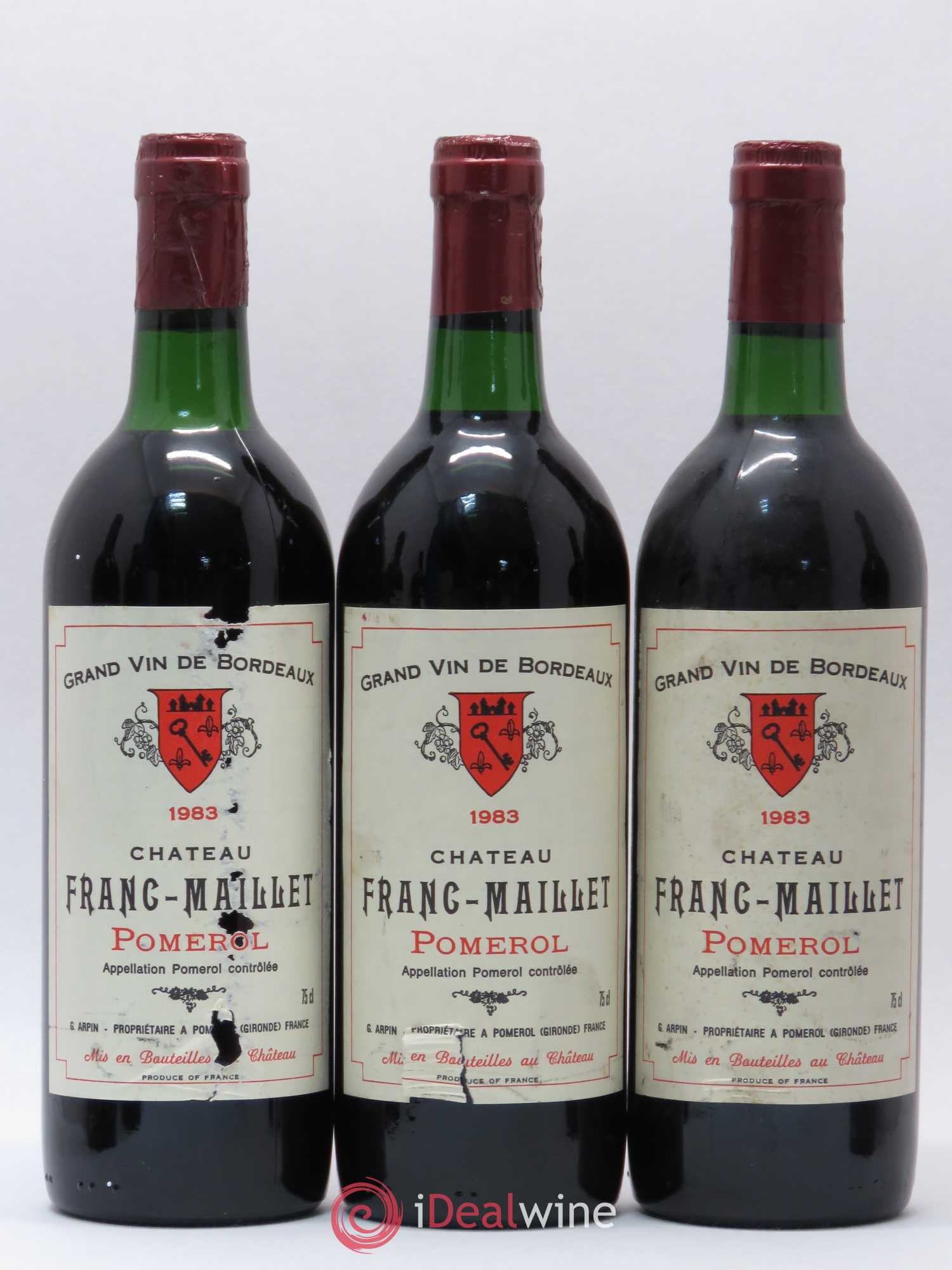 Pomerol Château Franc Maillet 1983 - Lot de 6 bouteilles - 2