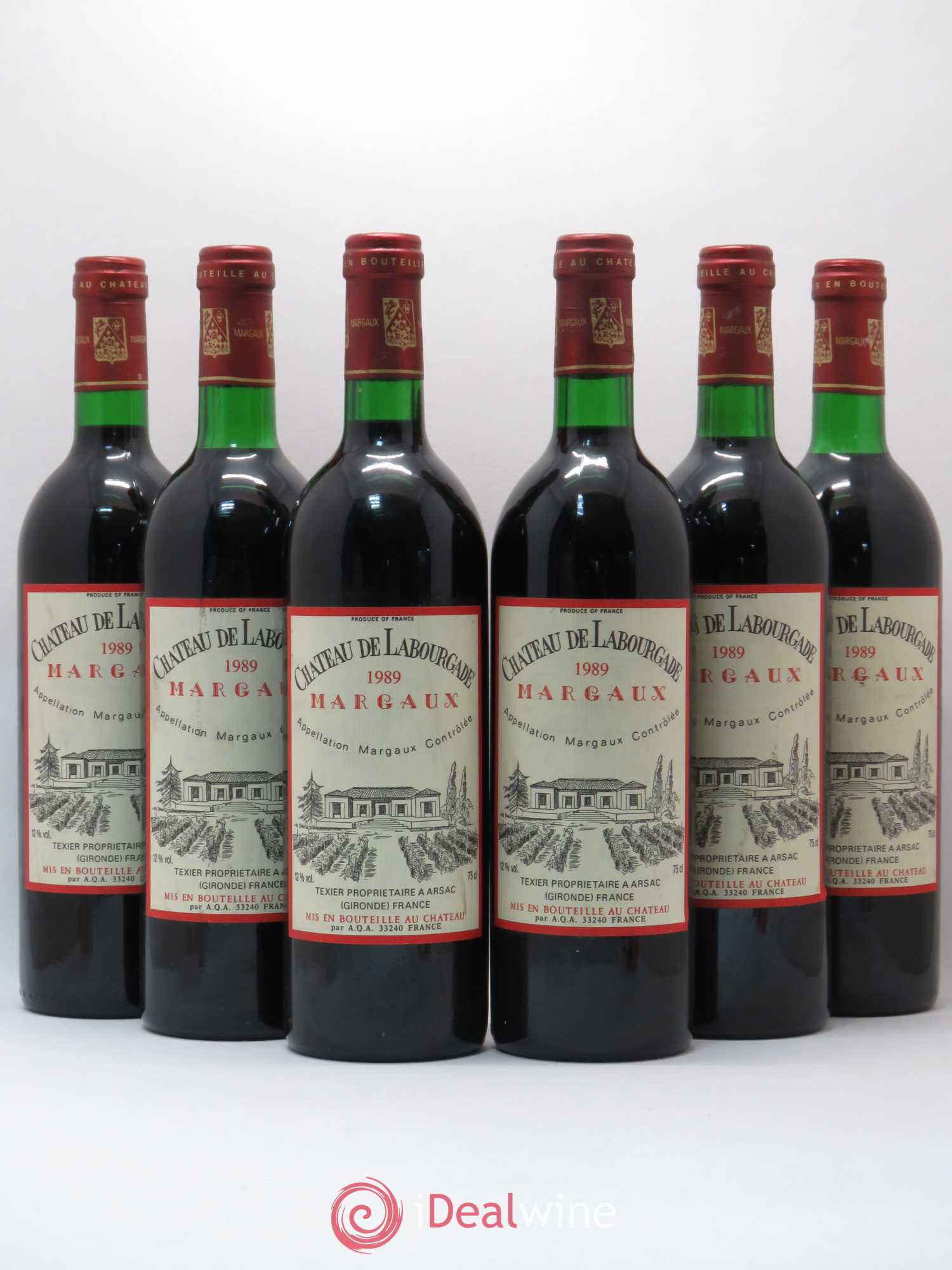 Bordeaux Château de Labourgade (sans prix de réserve) 1989 - Posten von 6 Flaschen - 0