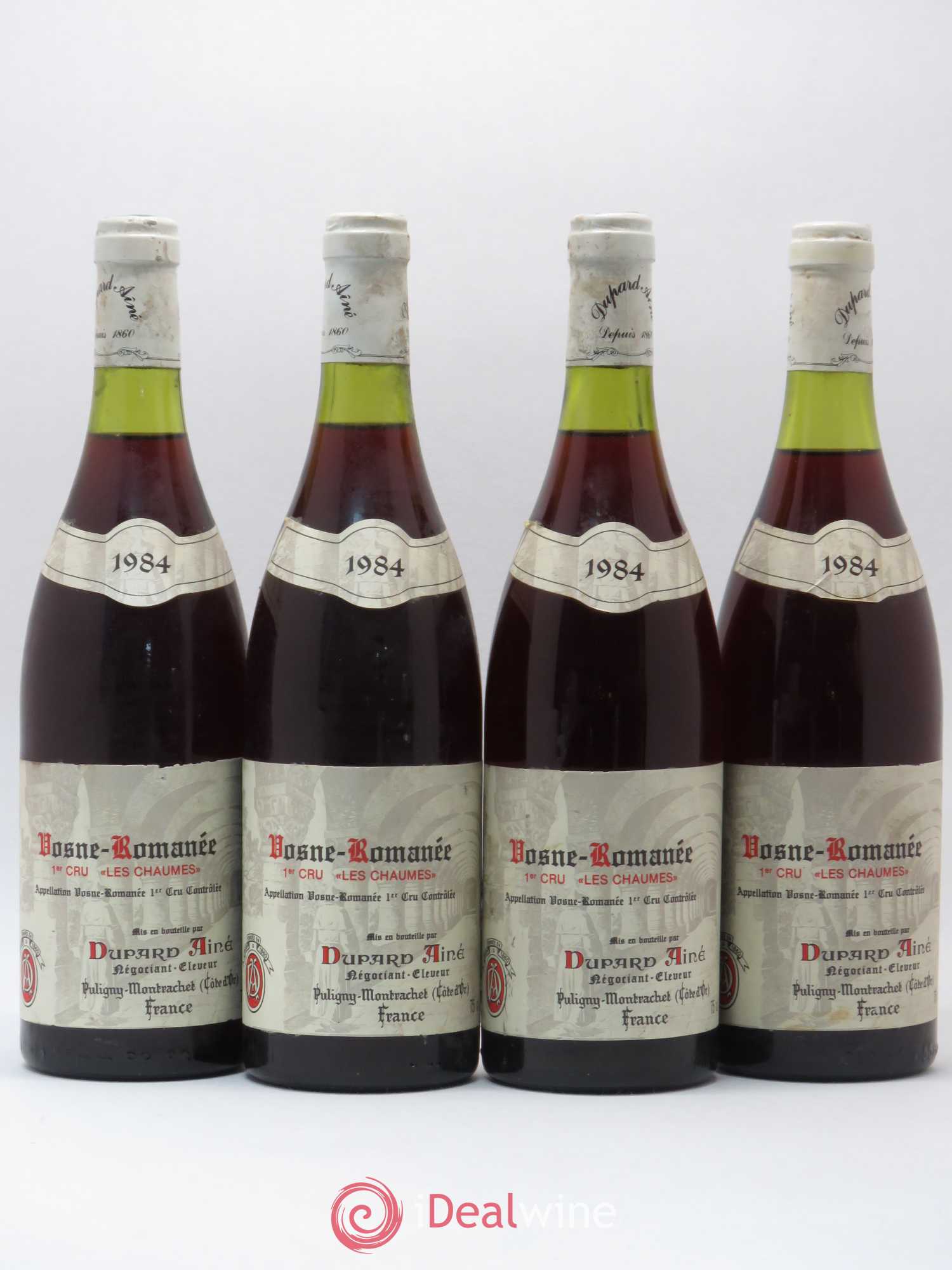 Vosne-Romanée 1er Cru Les Chaumées Dupard Ainé 1984 - Posten von 4 Flaschen - 0