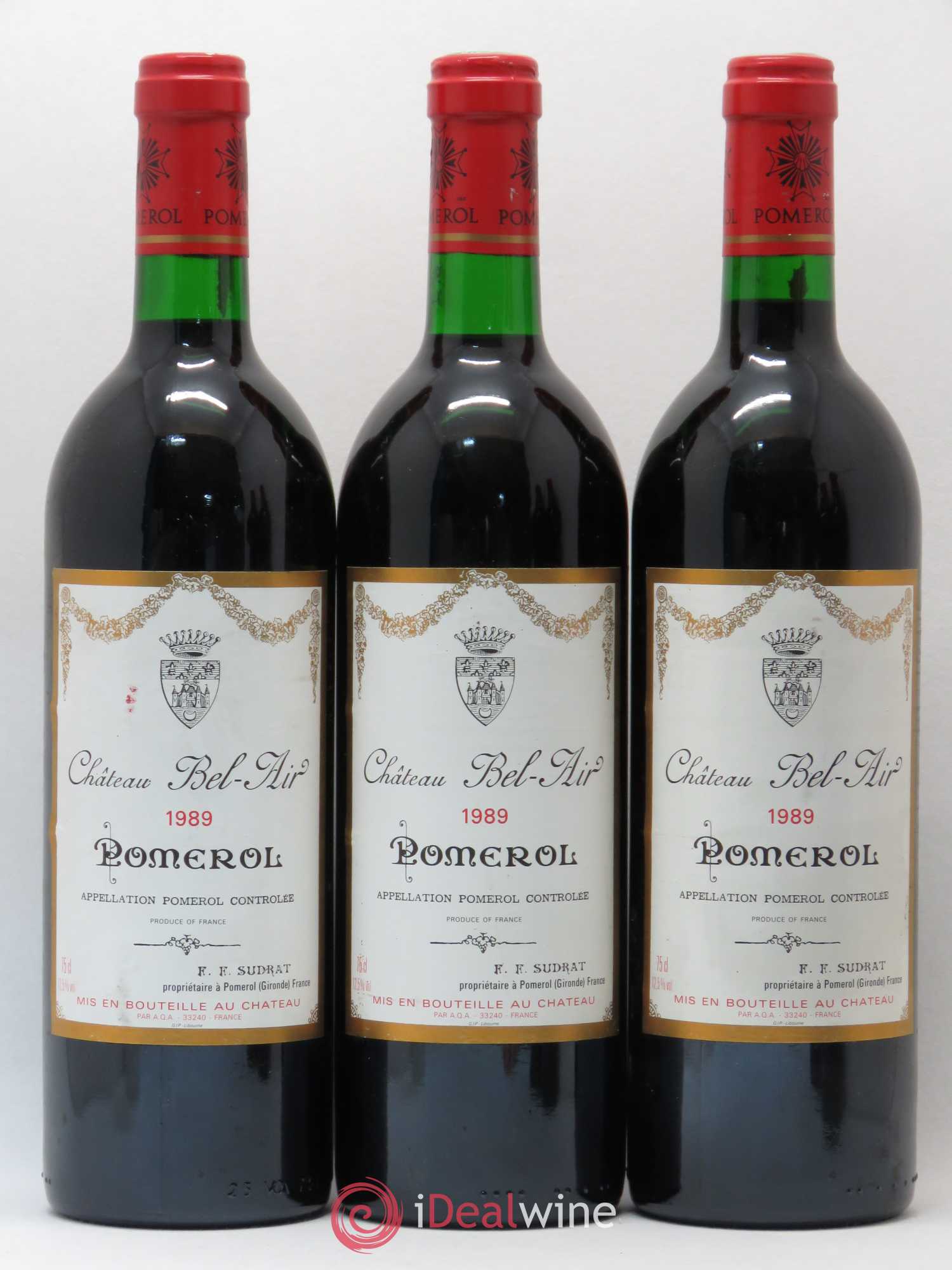 Château Bel Air 1989 - Lot de 5 bouteilles - 1