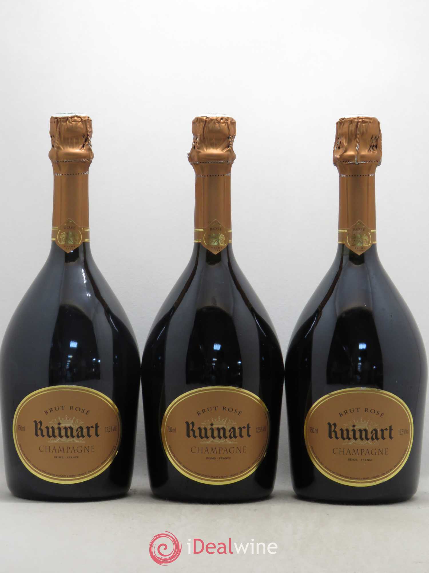 Champagne - R de Ruinart Brut Rosé - Lot de 3 bouteilles - 0