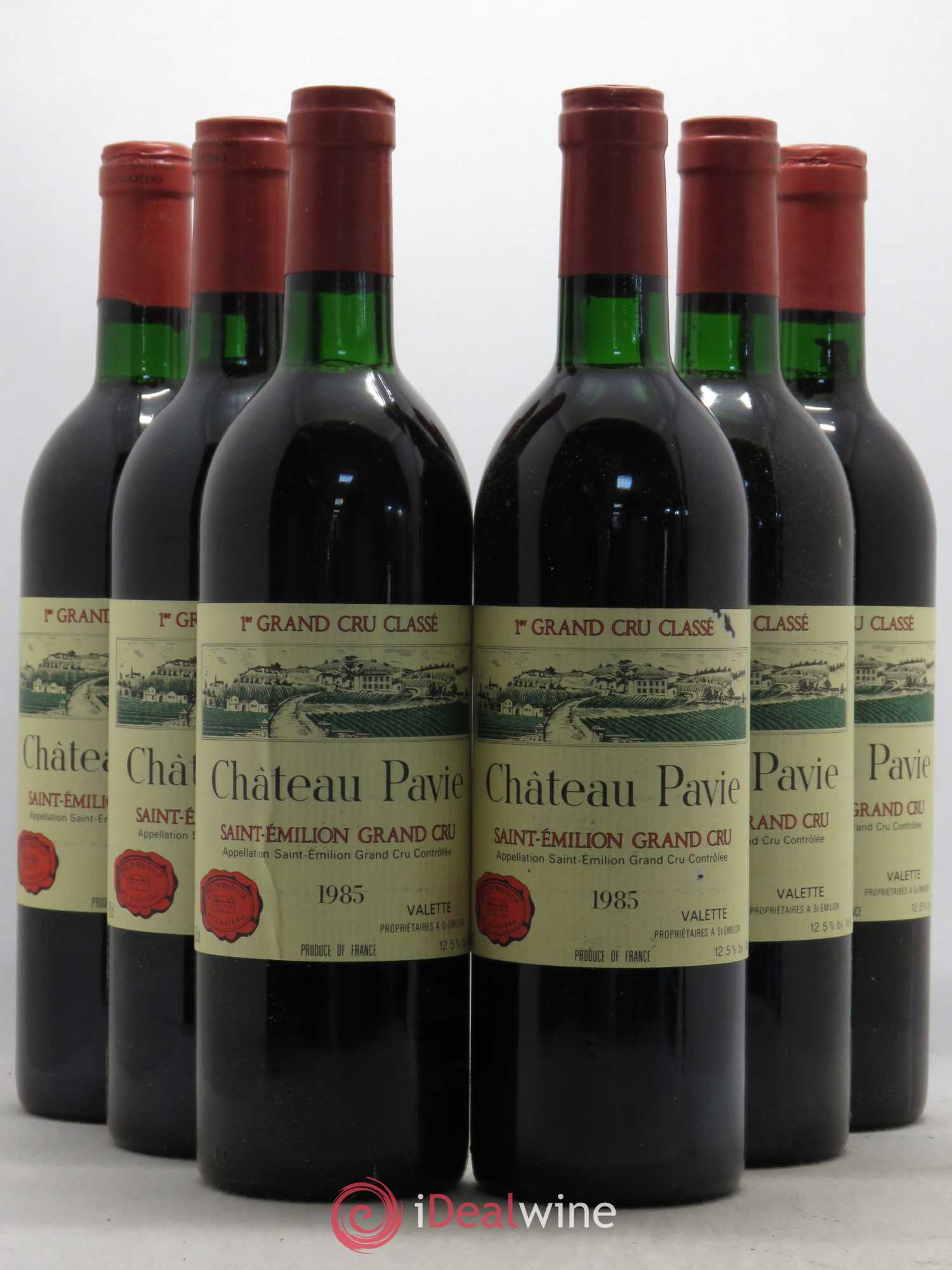 Château Pavie 1er Grand Cru Classé A 1985 - Lot de 6 bouteilles - 0