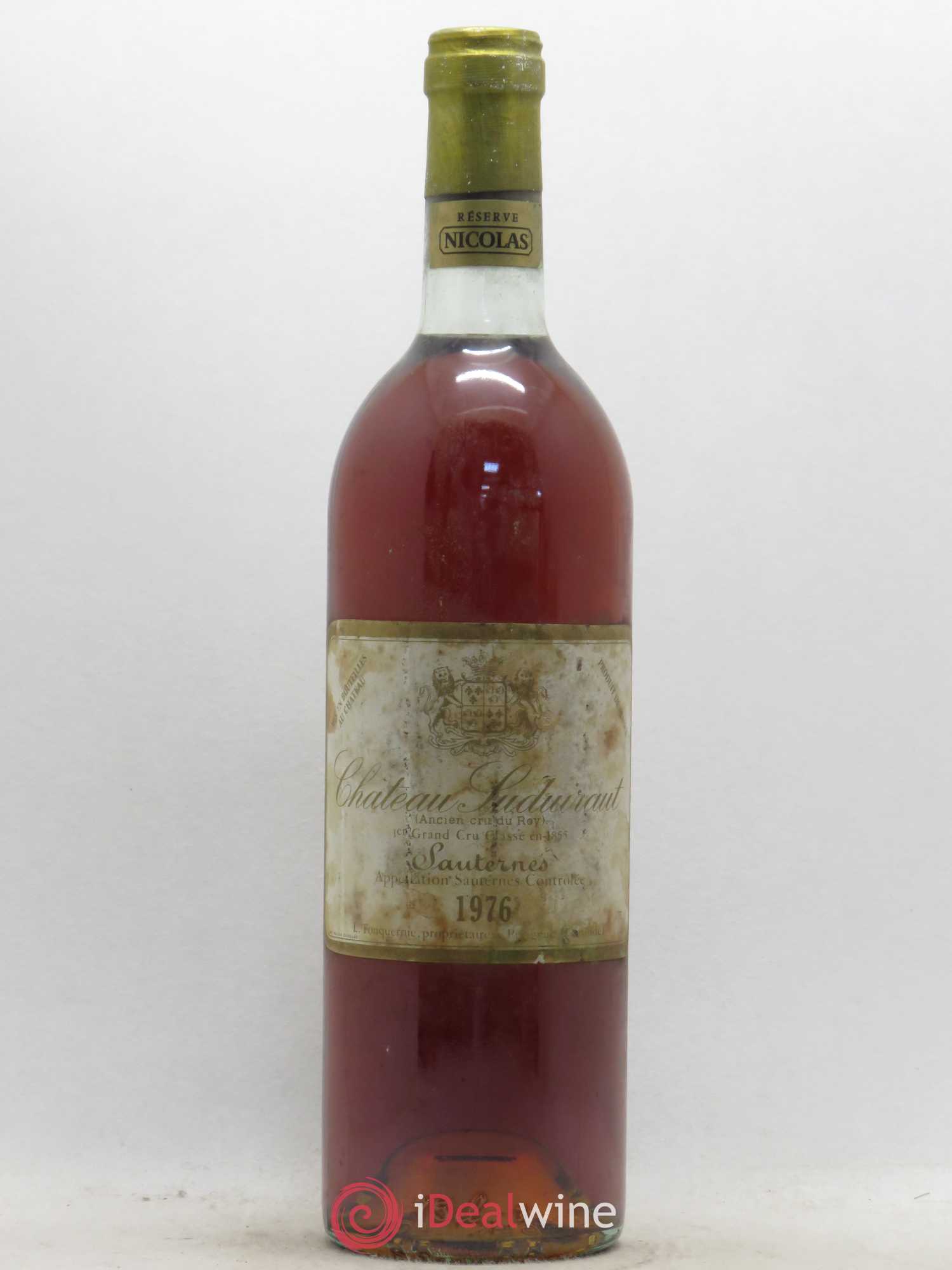 Château Suduiraut 1er Grand Cru Classé 1976 - Lotto di 1 bottiglia - 0