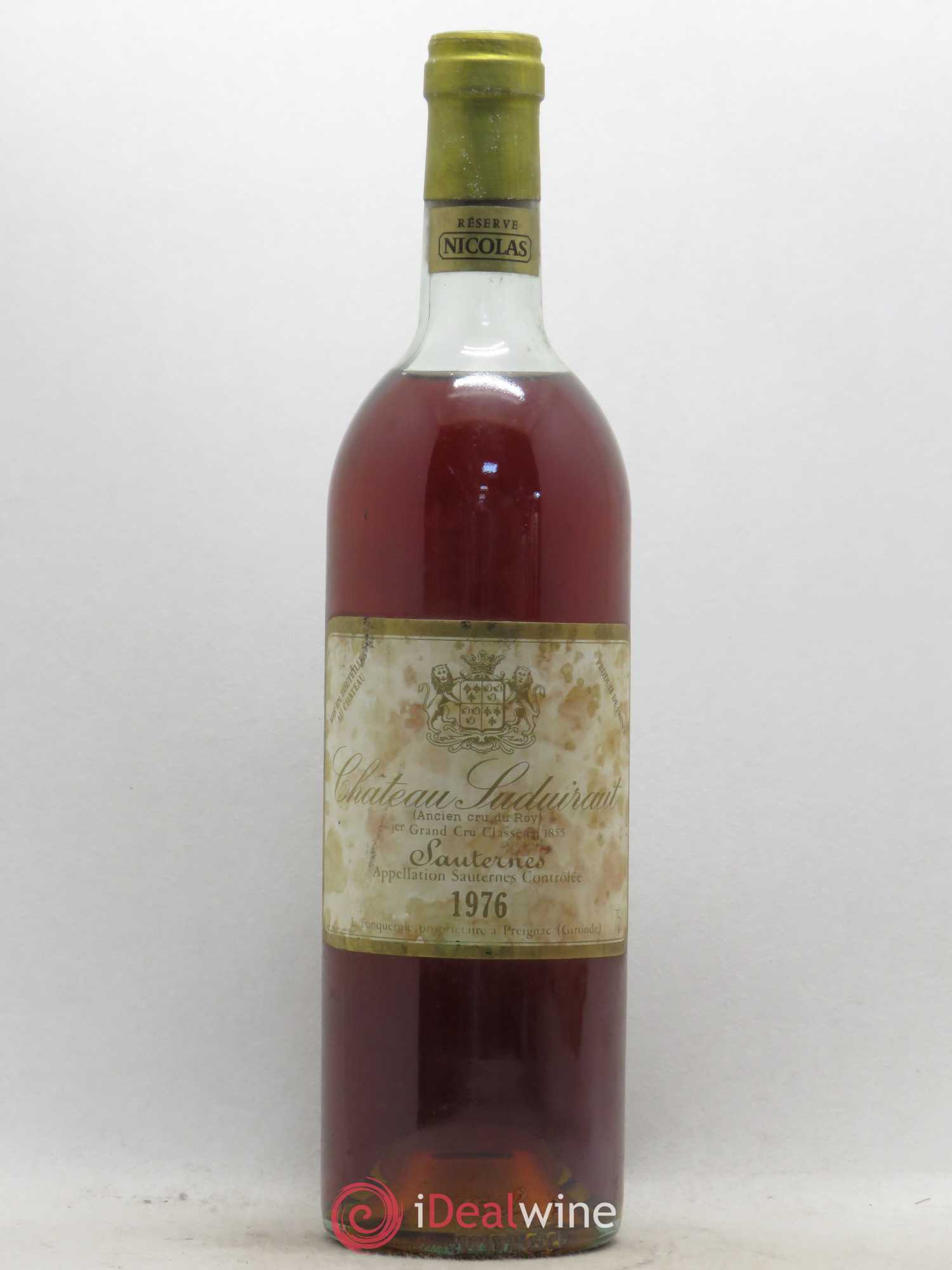 Château Suduiraut 1er Grand Cru Classé 1976 - Lot de 1 bouteille - 0