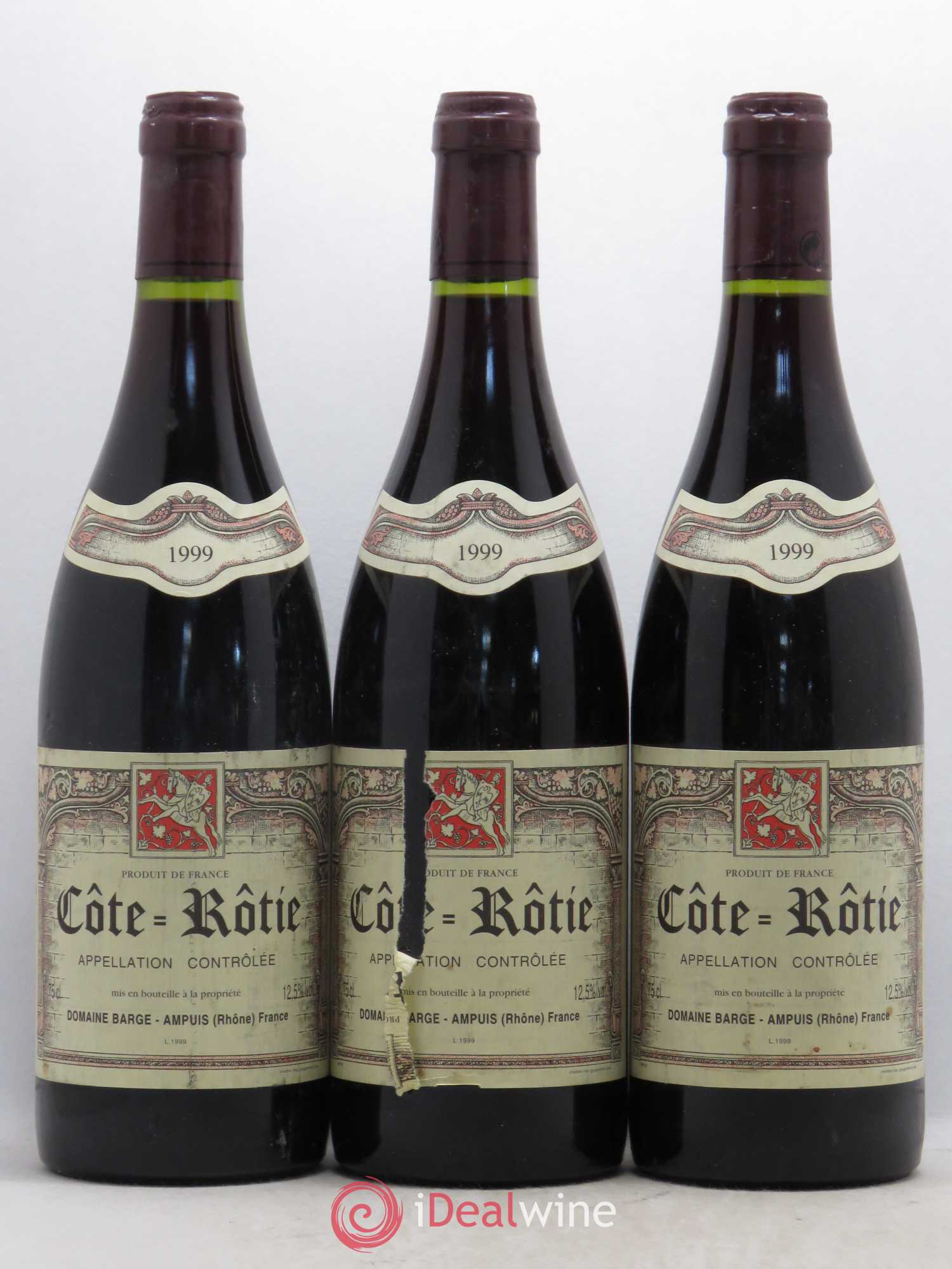 Côte-Rôtie Domaine Barge 1999 - Posten von 6 Flaschen - 1
