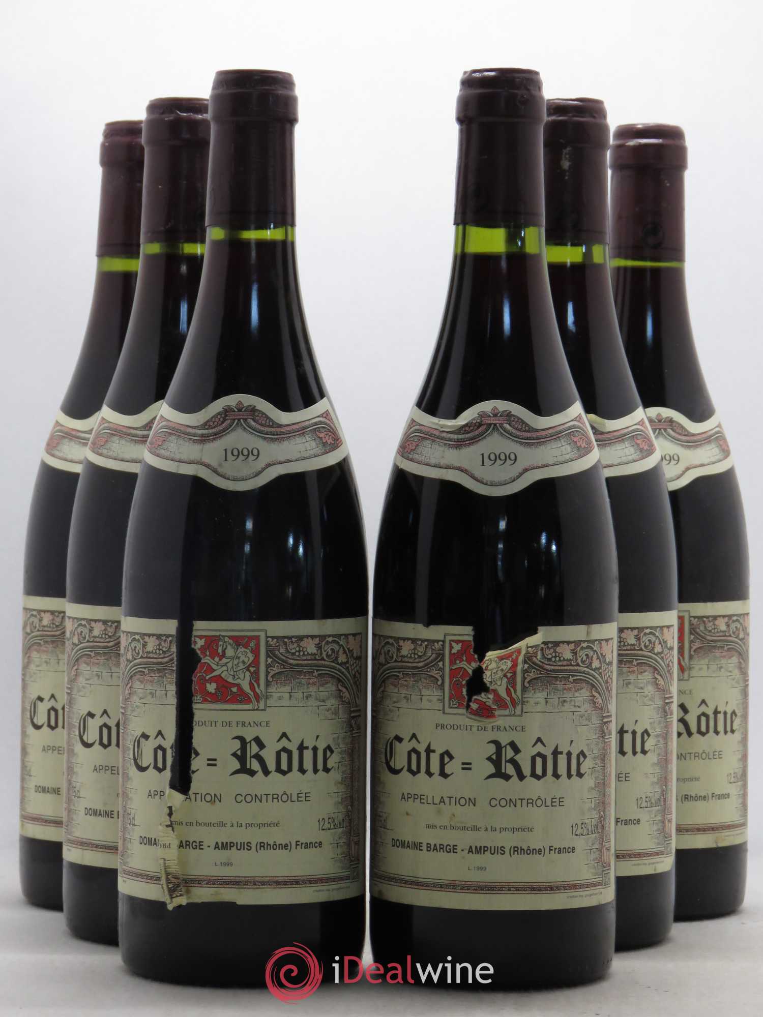 Côte-Rôtie Domaine Barge 1999 - Posten von 6 Flaschen - 0