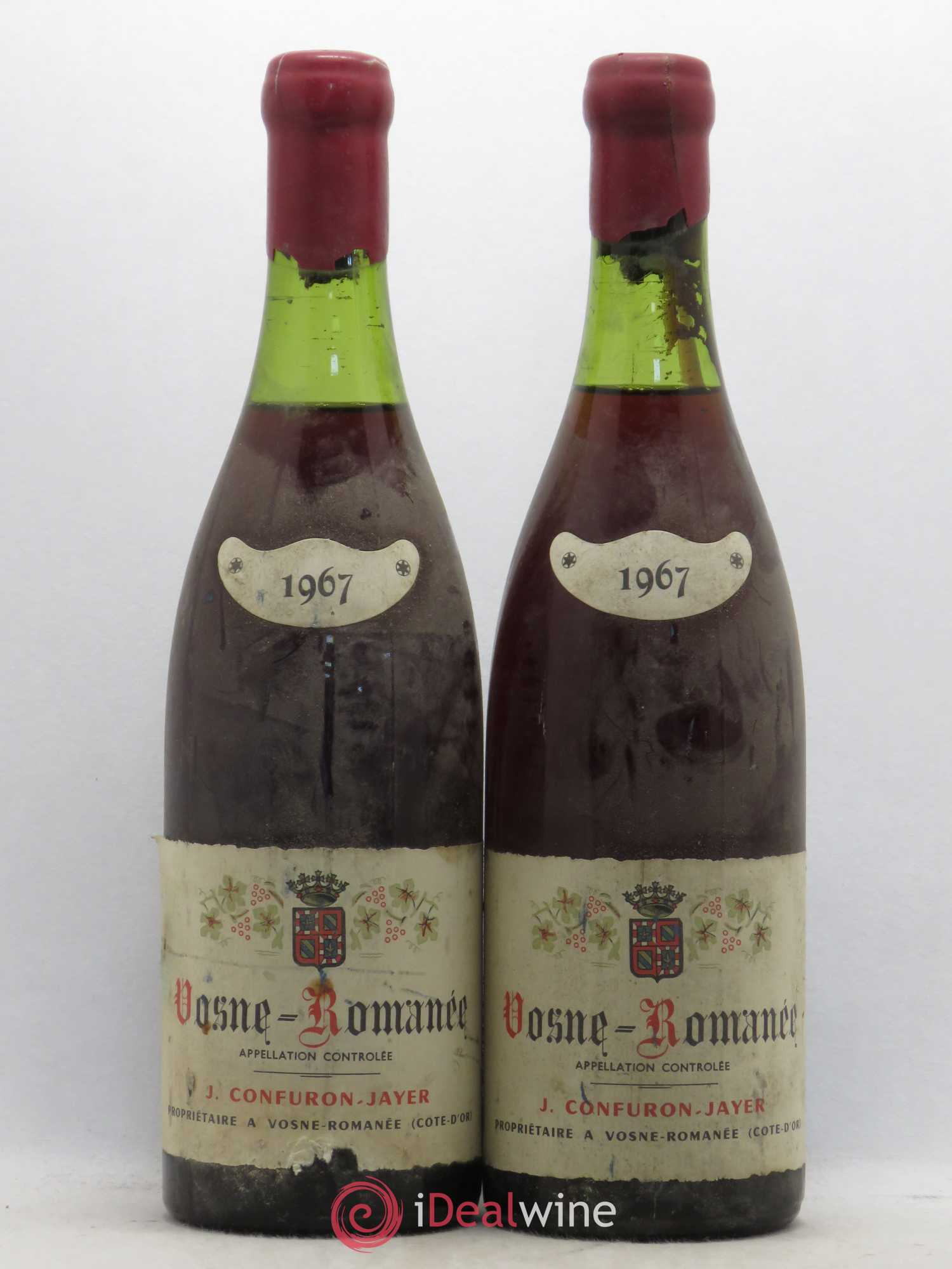 Vosne-Romanée Domaine Confuron Jayer 1967 - Posten von 2 Flaschen - 0