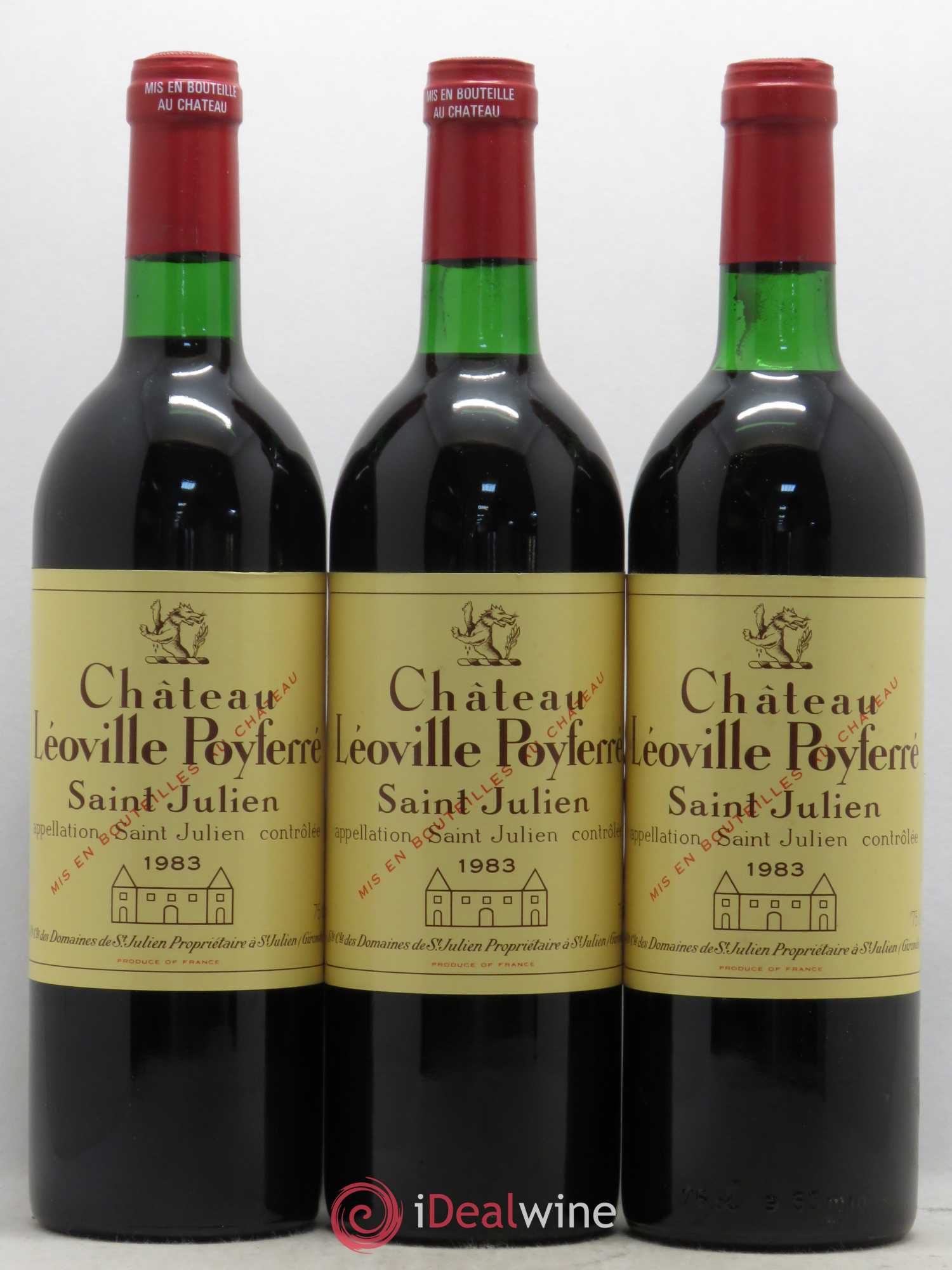 Château Léoville Poyferré 2ème Grand Cru Classé 1983 - Lot de 12 bouteilles - 1