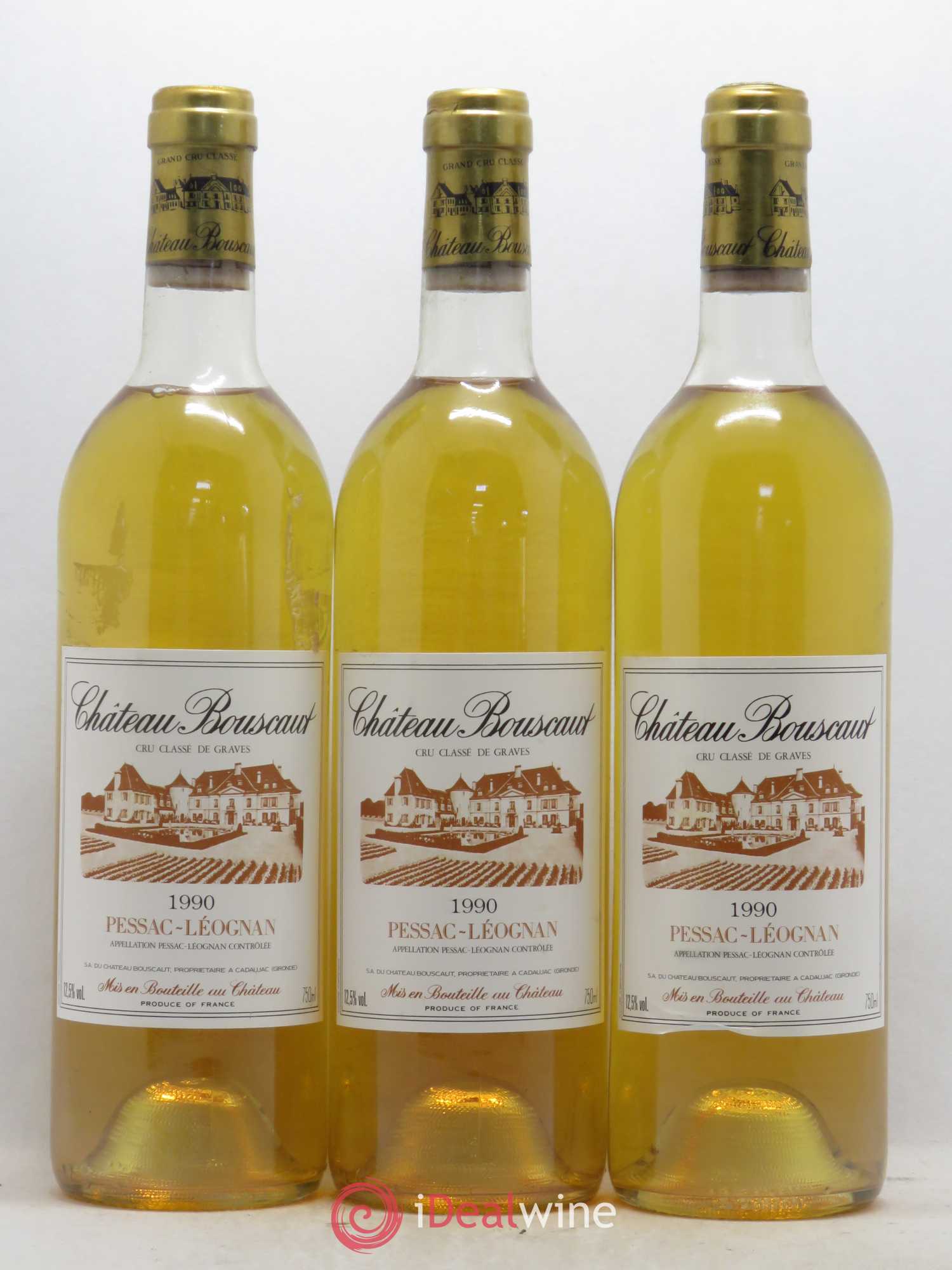 Château Bouscaut Cru Classé de Graves 1990 - Lot de 12 bouteilles - 2