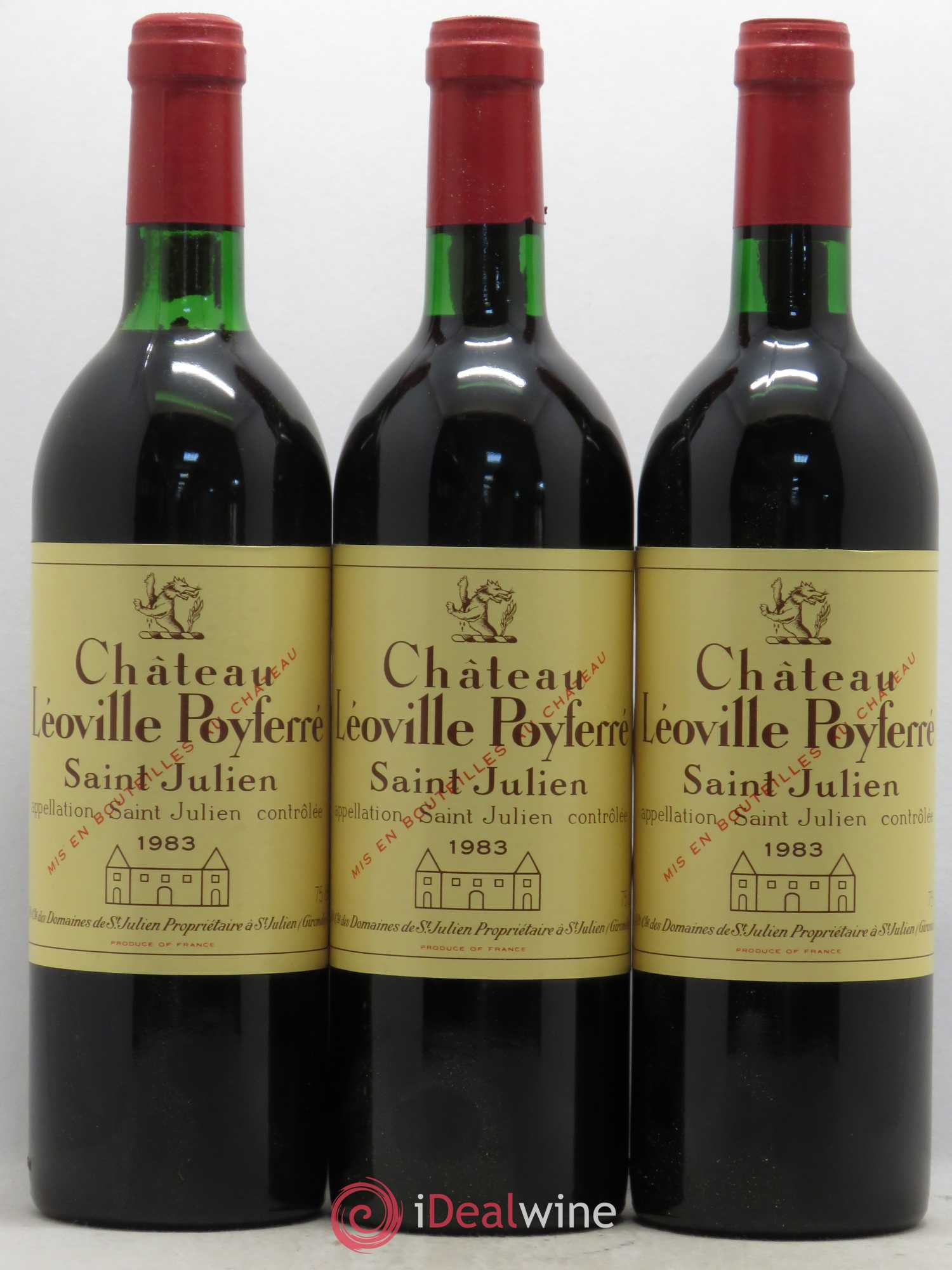 Château Léoville Poyferré 2ème Grand Cru Classé 1983 - Lot de 12 bouteilles - 1