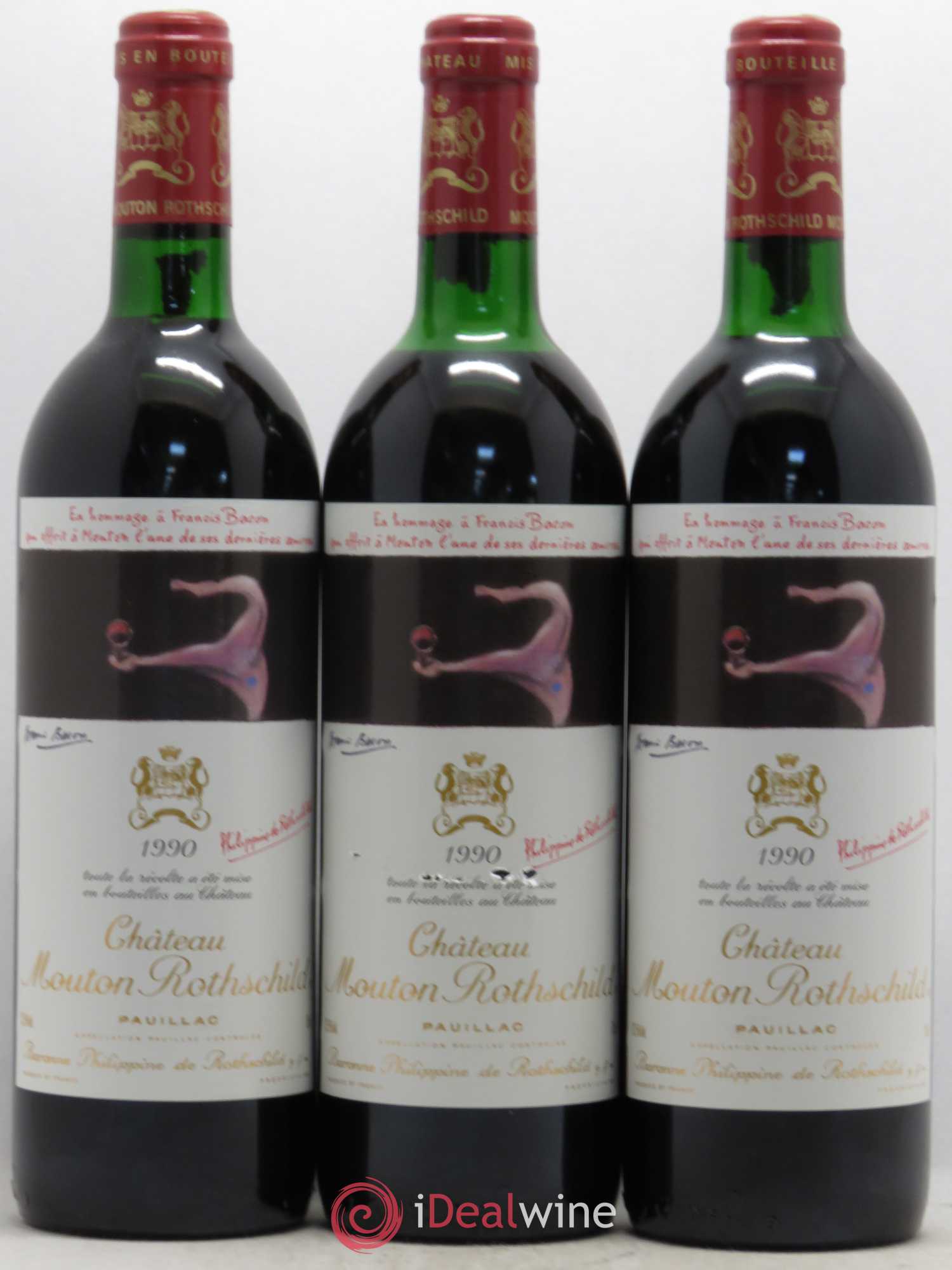 Château Mouton Rothschild 1er Grand Cru Classé 1990 - Lot de 12 bouteilles - 3