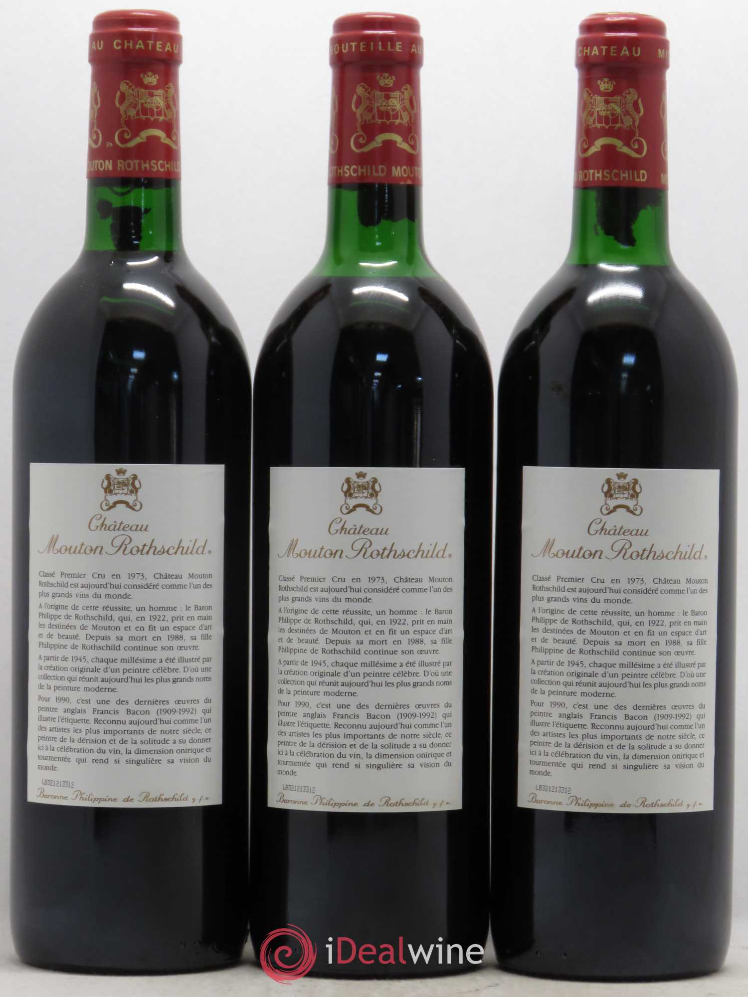 Château Mouton Rothschild 1er Grand Cru Classé 1990 - Lot de 12 bouteilles - 4