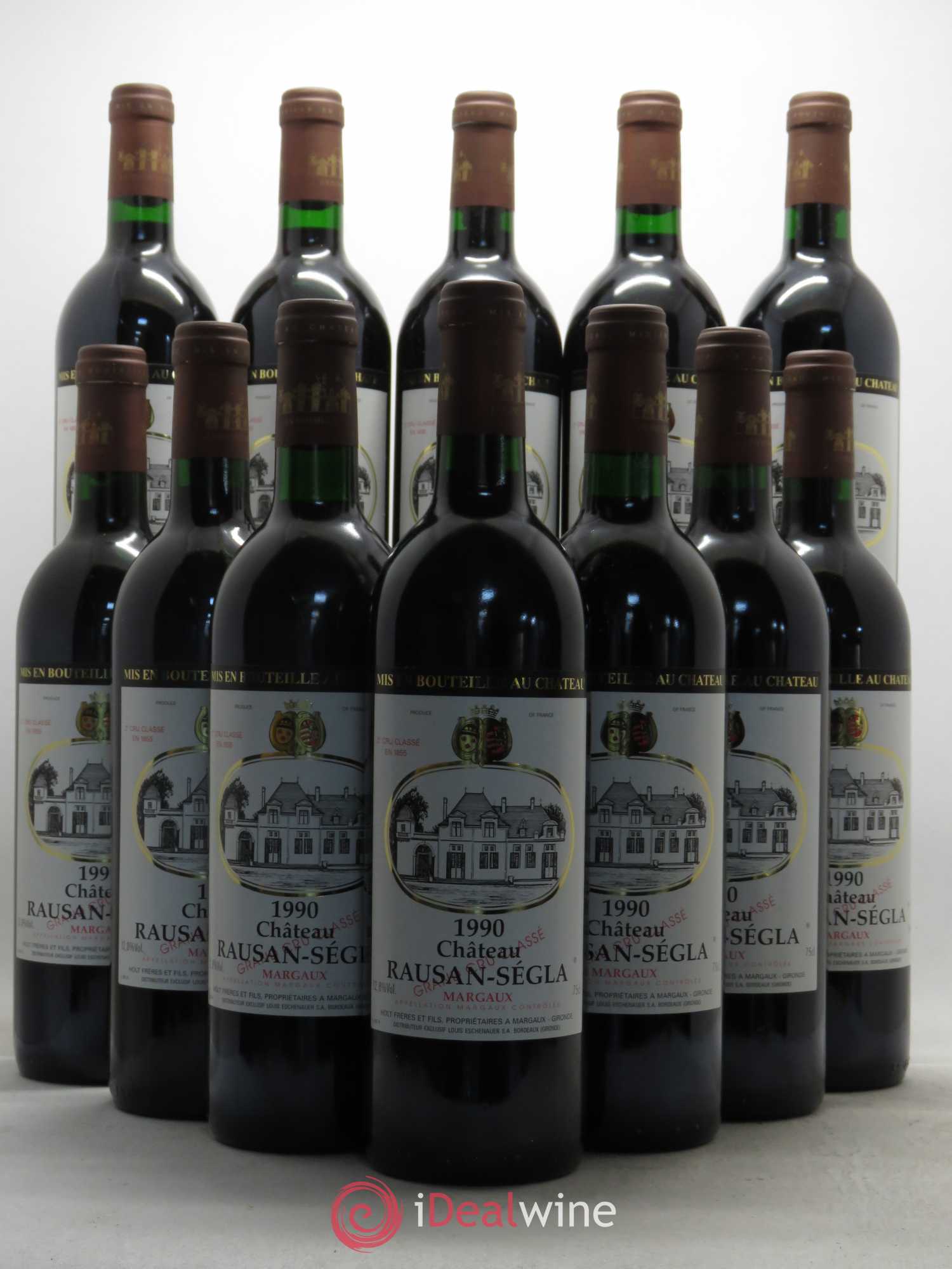 Château Rauzan Ségla Grand Cru Classé 1990 - Lot de 12 bouteilles - 0