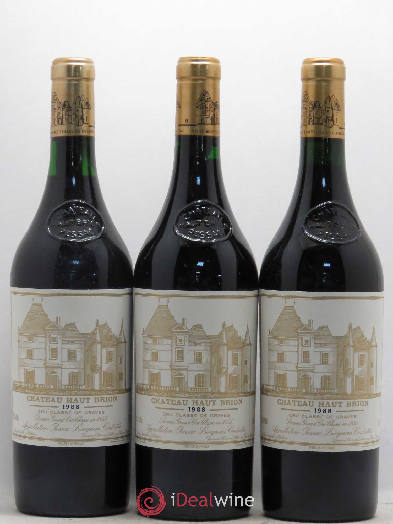 Château Haut Brion 1er Grand Cru Classé 1988 - Lot de 12 bouteilles - 1