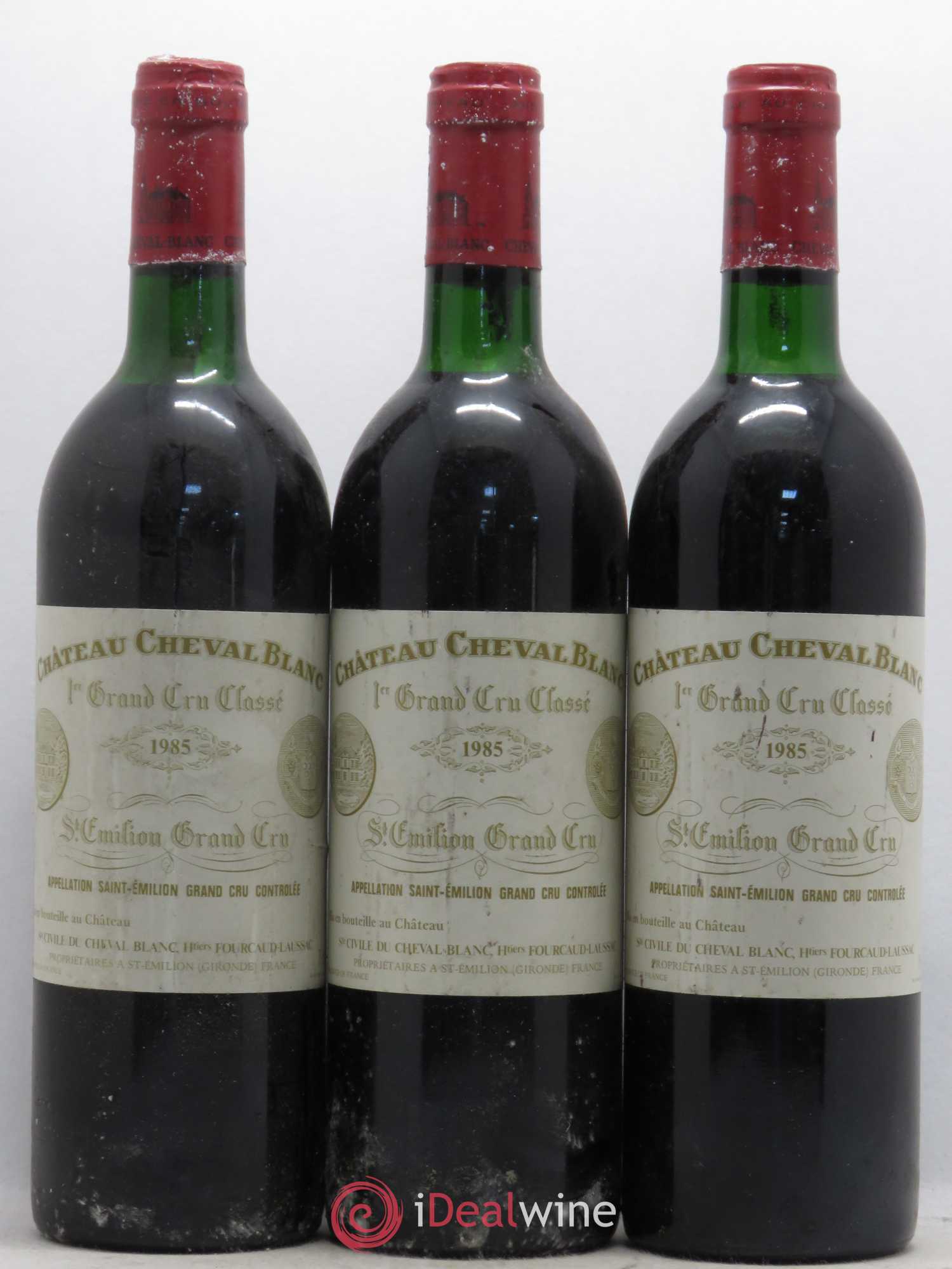 Château Cheval Blanc 1er Grand Cru Classé A 1985 - Lot de 3 bouteilles - 0