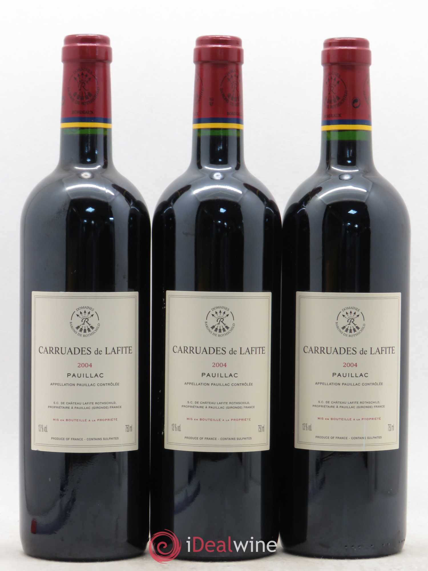 Carruades de Lafite Rothschild Second Vin 2004 - Lot de 3 bouteilles - 1
