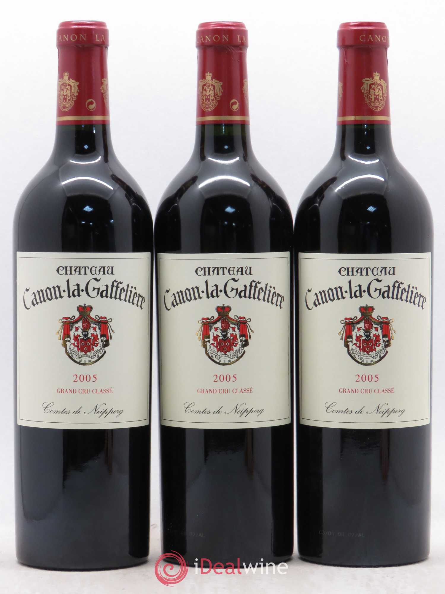 Château Canon la Gaffelière 1er Grand Cru Classé B 2005 - Lot de 3 bouteilles - 0