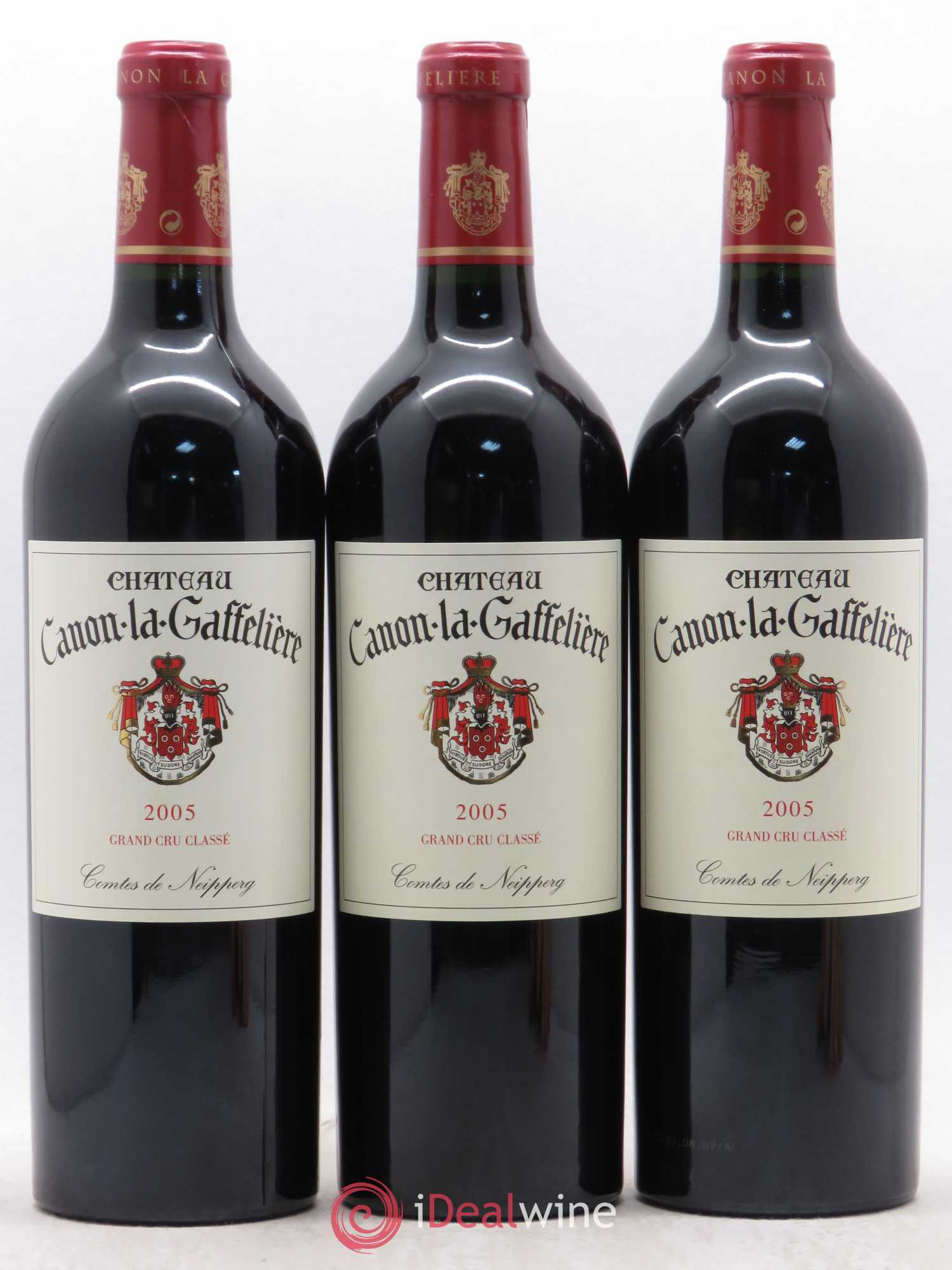 Château Canon la Gaffelière 1er Grand Cru Classé B 2005 - Lot de 3 bouteilles - 0