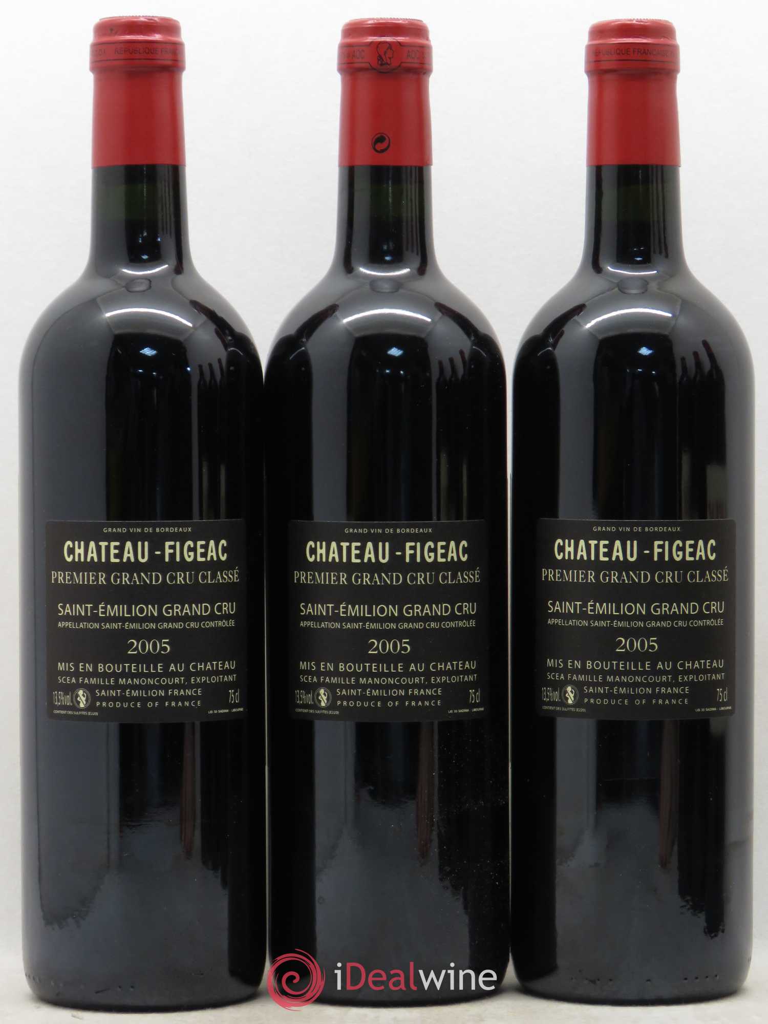 Château Figeac 1er Grand Cru Classé A 2005 - Lot de 12 bouteilles - 8