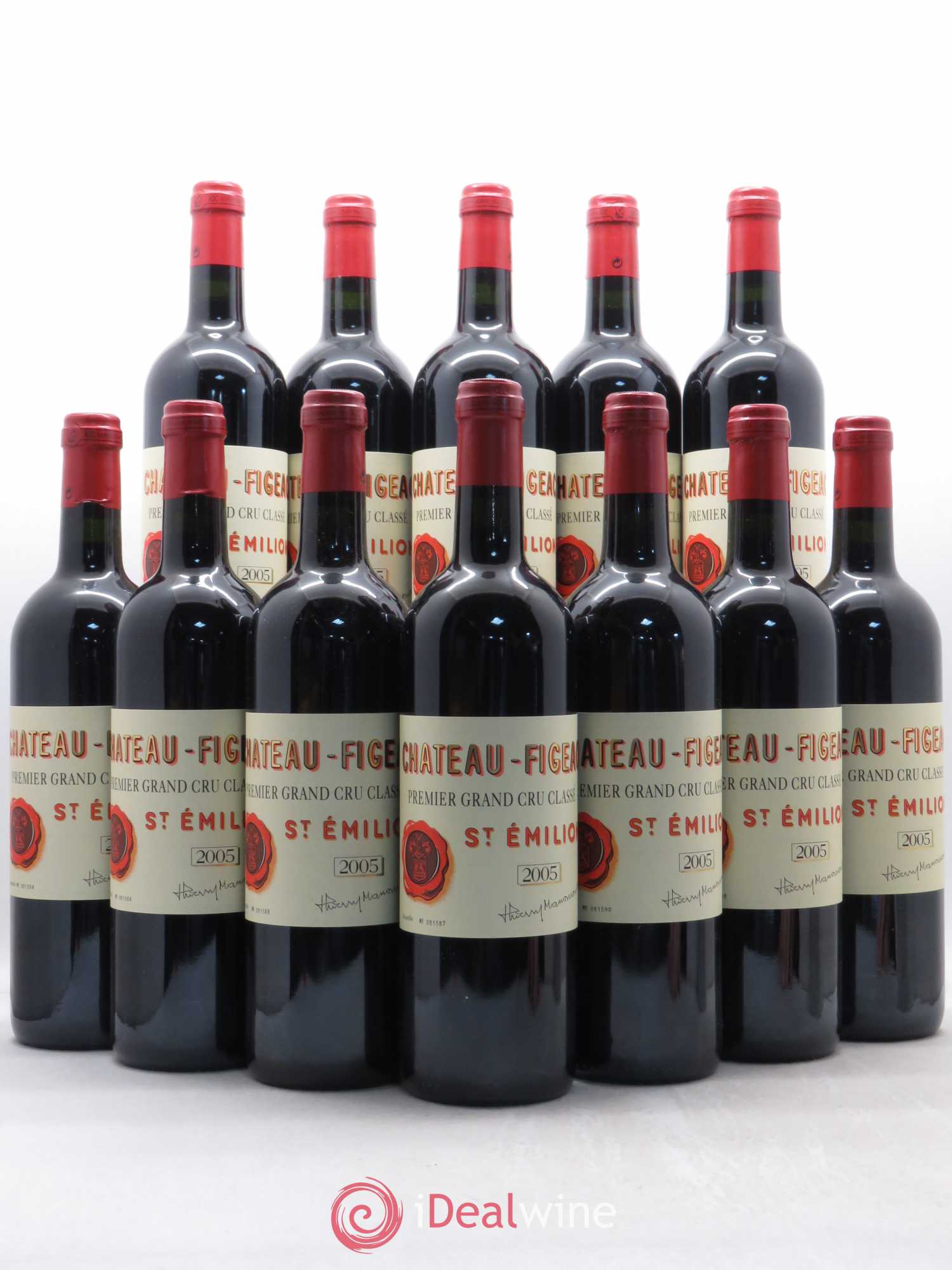Château Figeac 1er Grand Cru Classé A 2005 - Lot de 12 bouteilles - 0