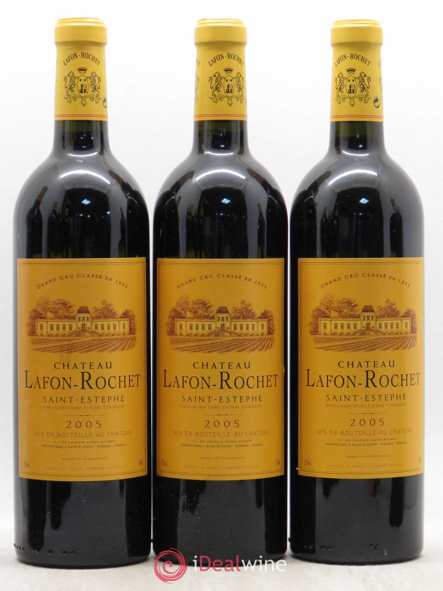 Château Lafon Rochet 4ème Grand Cru Classé 2005 - Lot de 12 bouteilles - 3