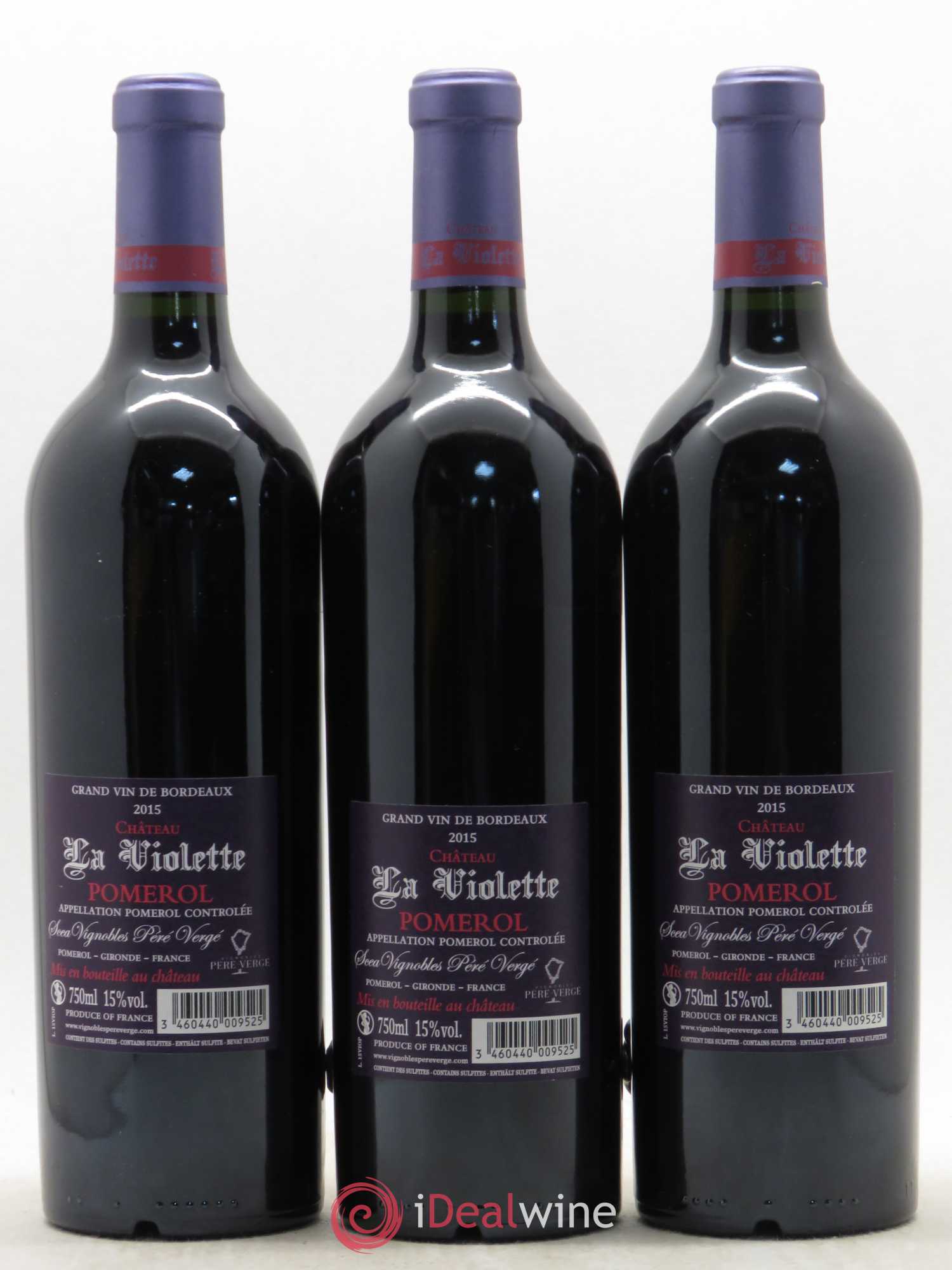 Château la Violette 2015 - Lot de 3 bouteilles - 1