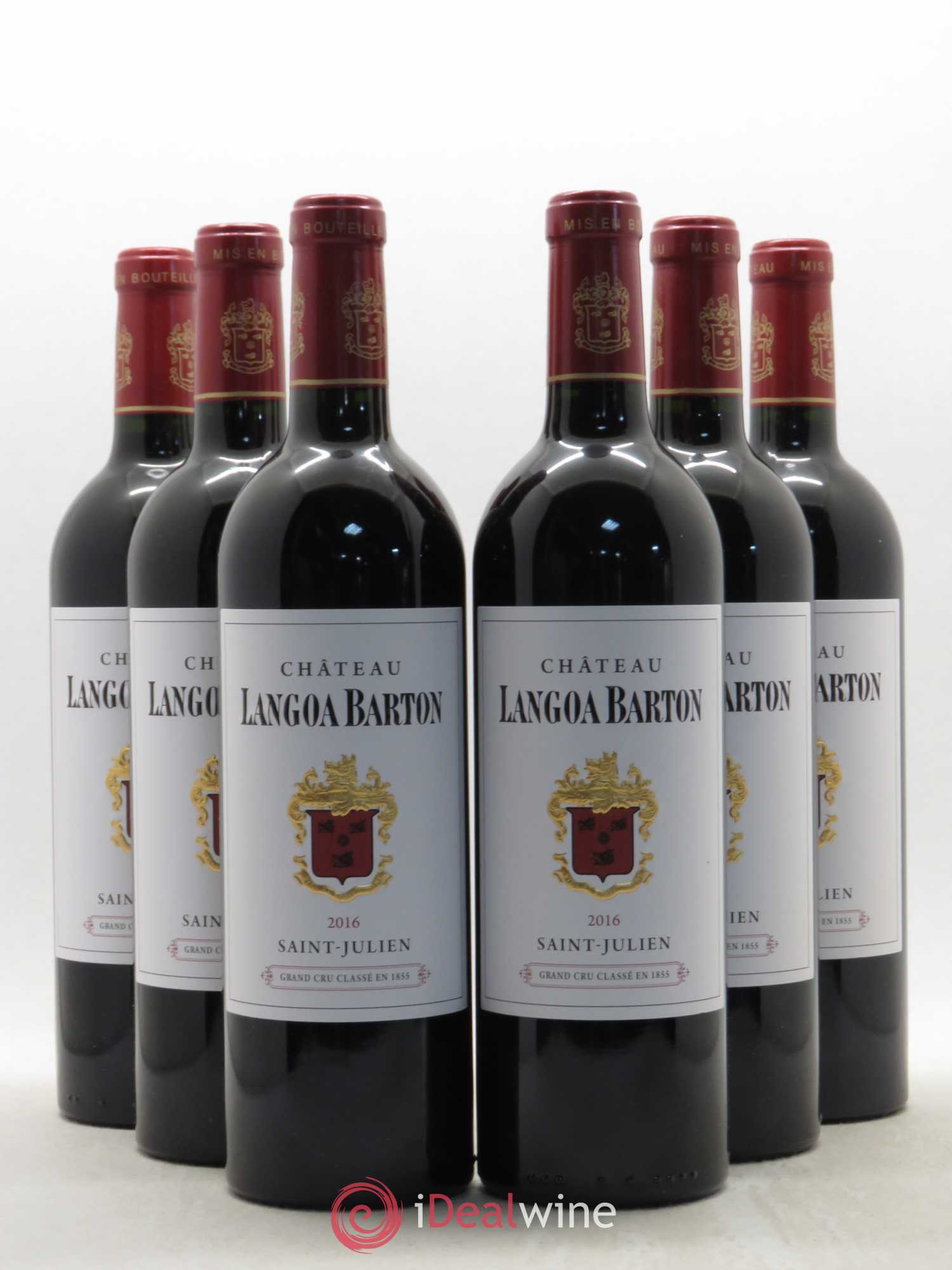Château Langoa Barton 3ème Grand Cru Classé 2016 - Lot de 6 bouteilles - 0