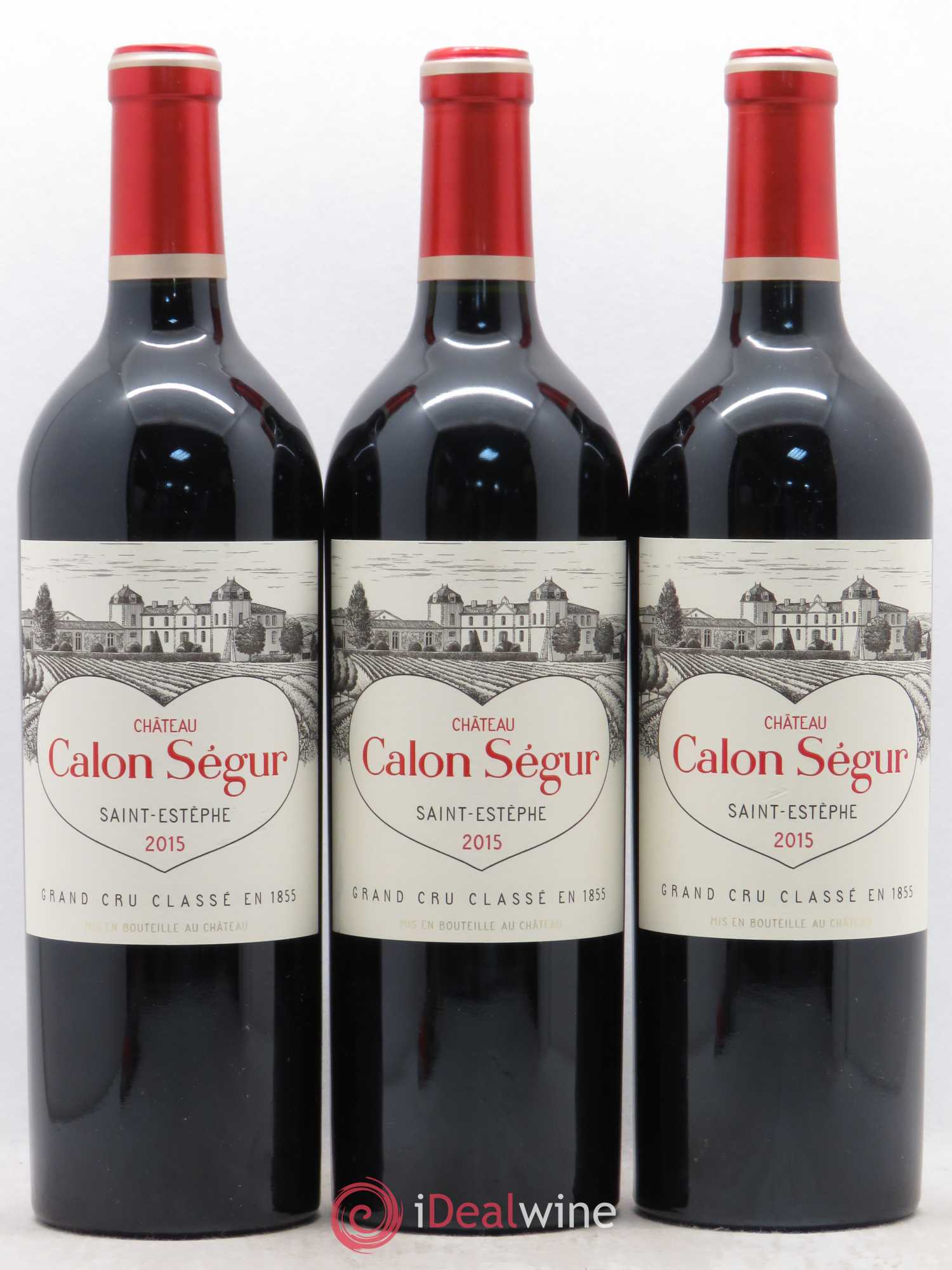 Château Calon Ségur 3ème Grand Cru Classé 2015 - Lot de 3 bouteilles - 0