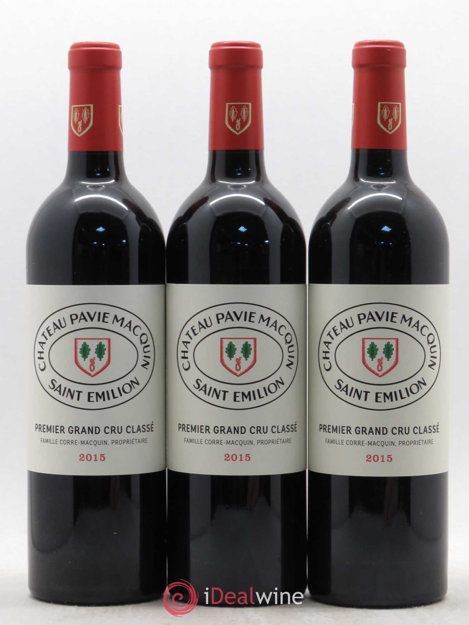 Château Pavie Macquin 1er Grand Cru Classé B 2015 - Lot de 3 bouteilles - 0