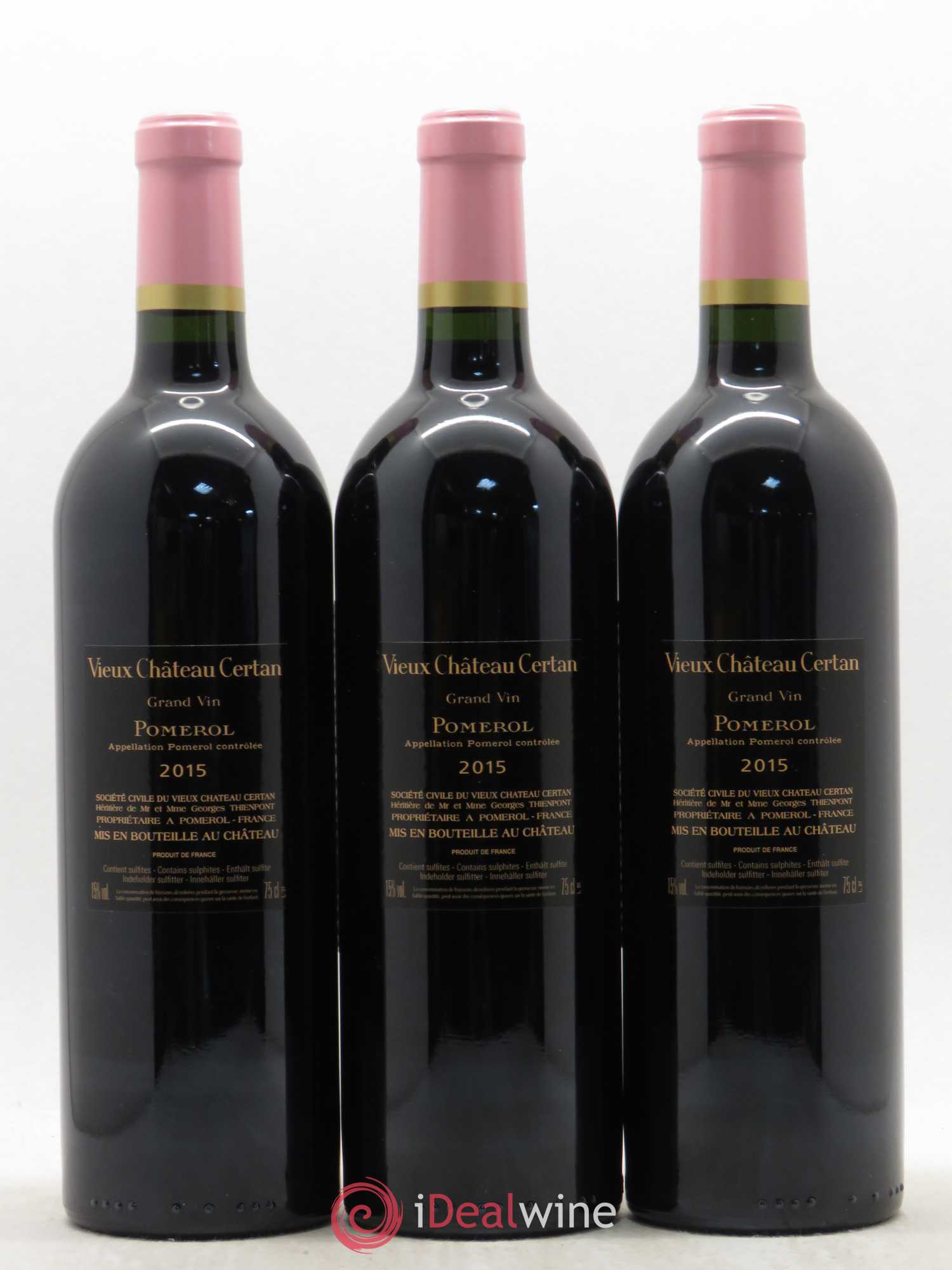 Vieux Château Certan 2015 - Lot de 3 bouteilles - 1